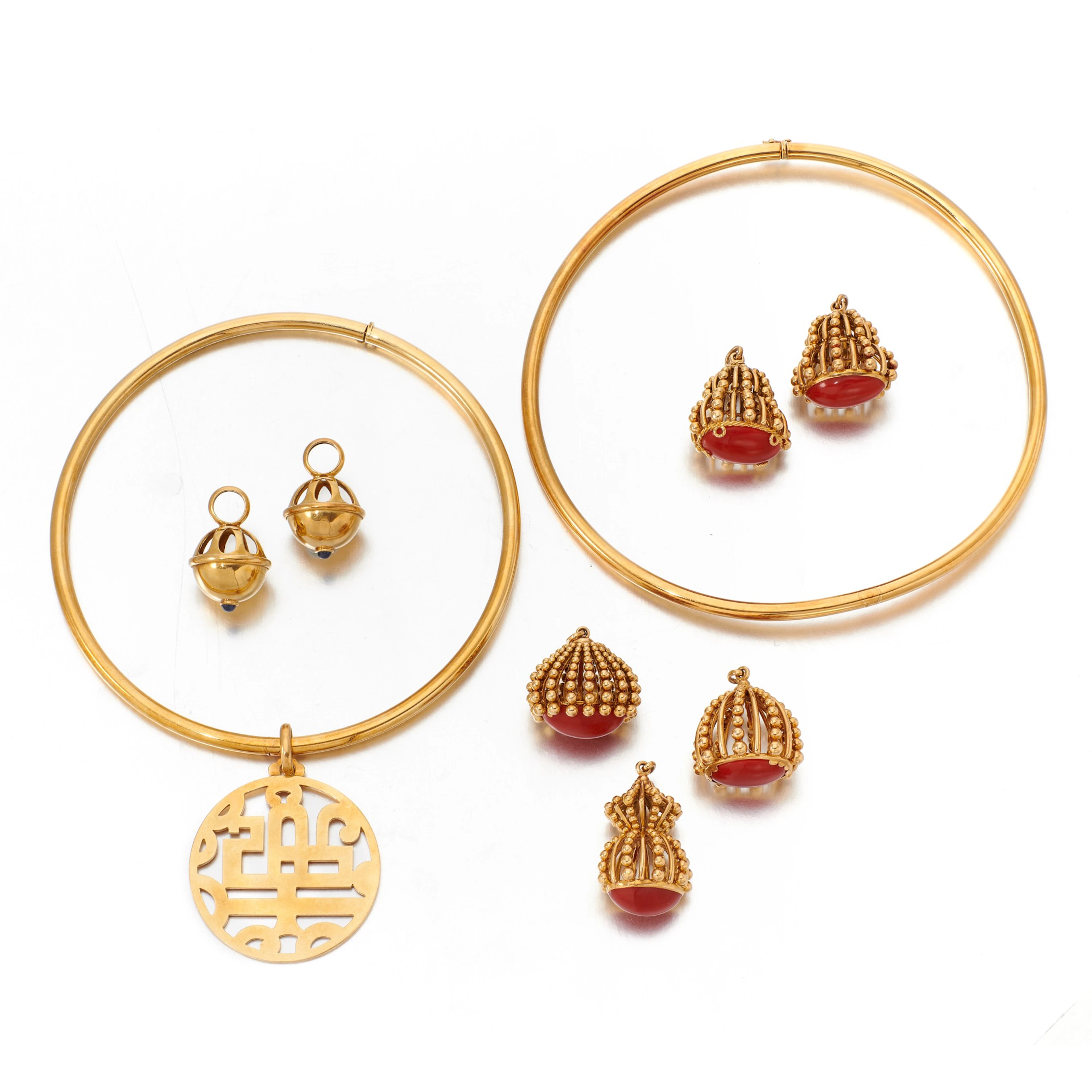 Collection of gold and coral jewels (Collezione di gioielli in oro e corallo)