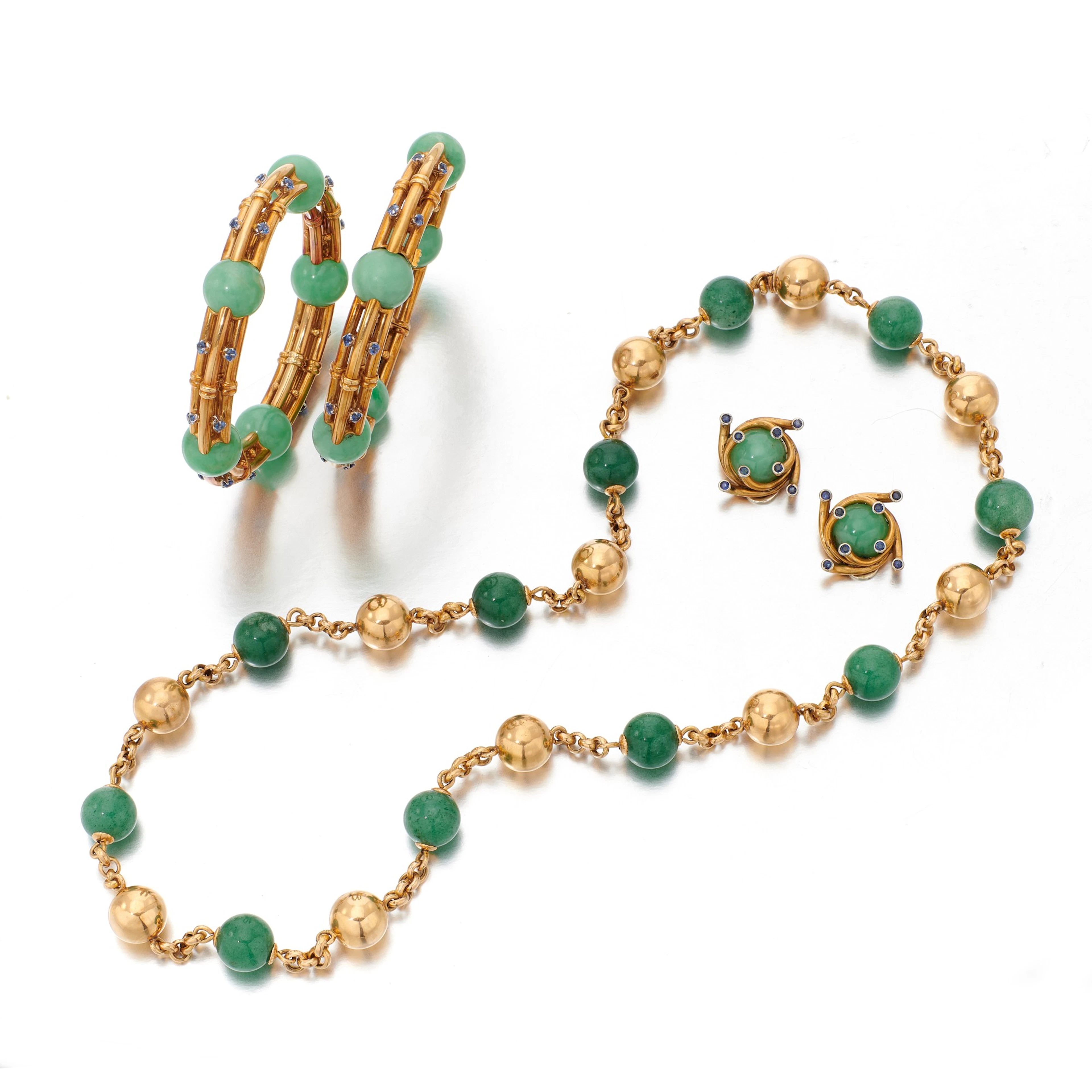 Collection of jadeite jewelry (Collezione di gioielli con giadeite)