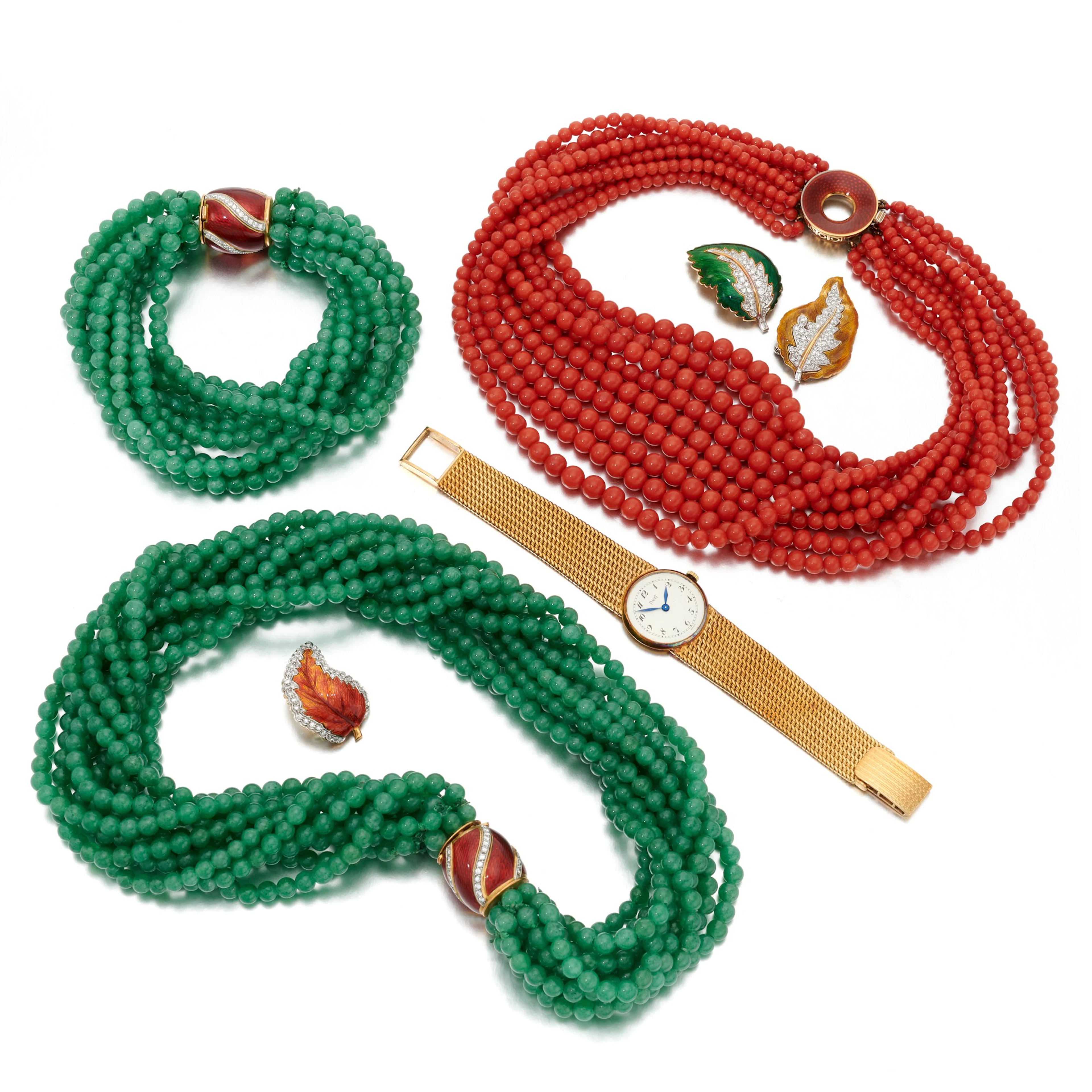 Collection of Jewels and a wristwatch ( Collezione di gioielli e orologio )