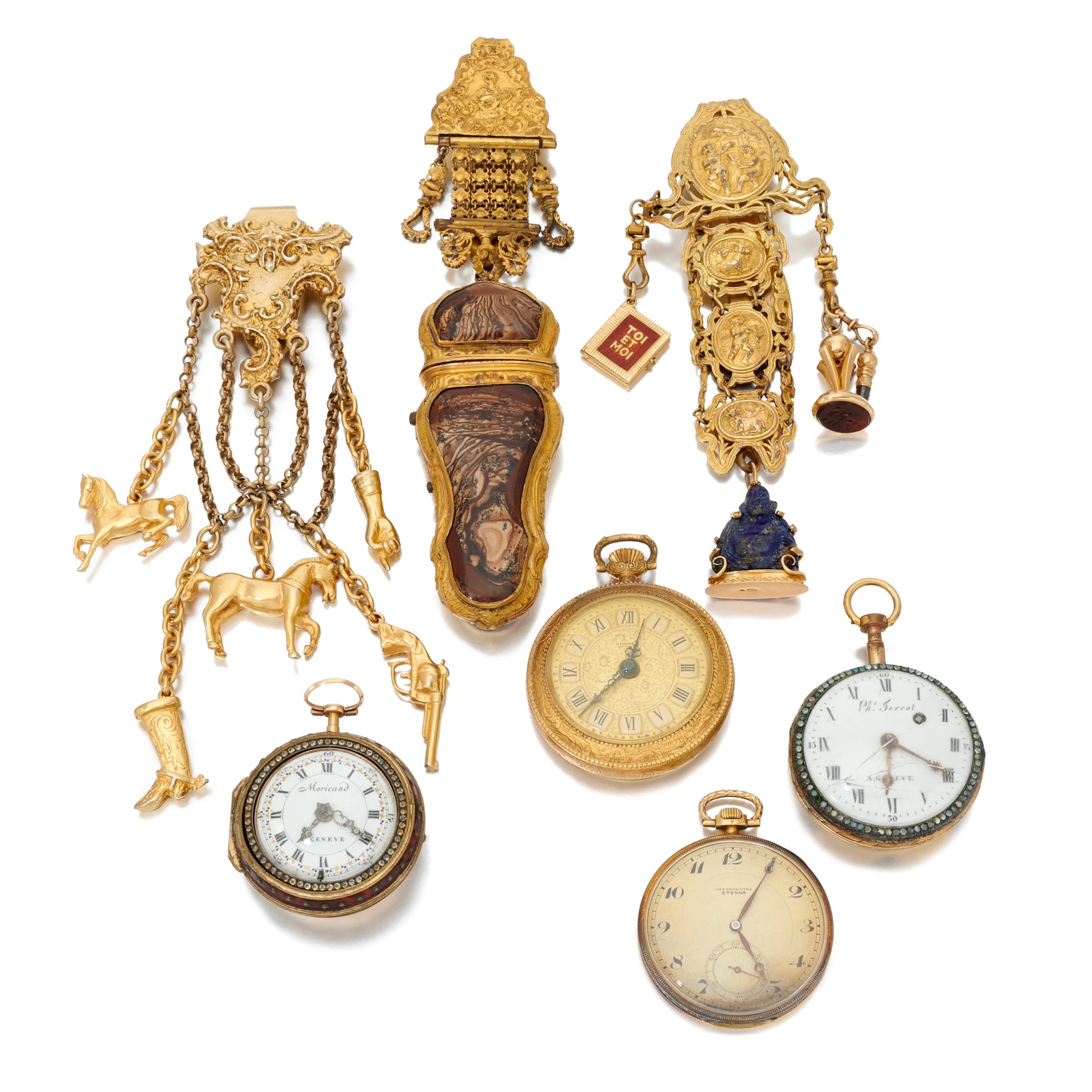 Collection of pocket watches and chatelaines (Collezione...