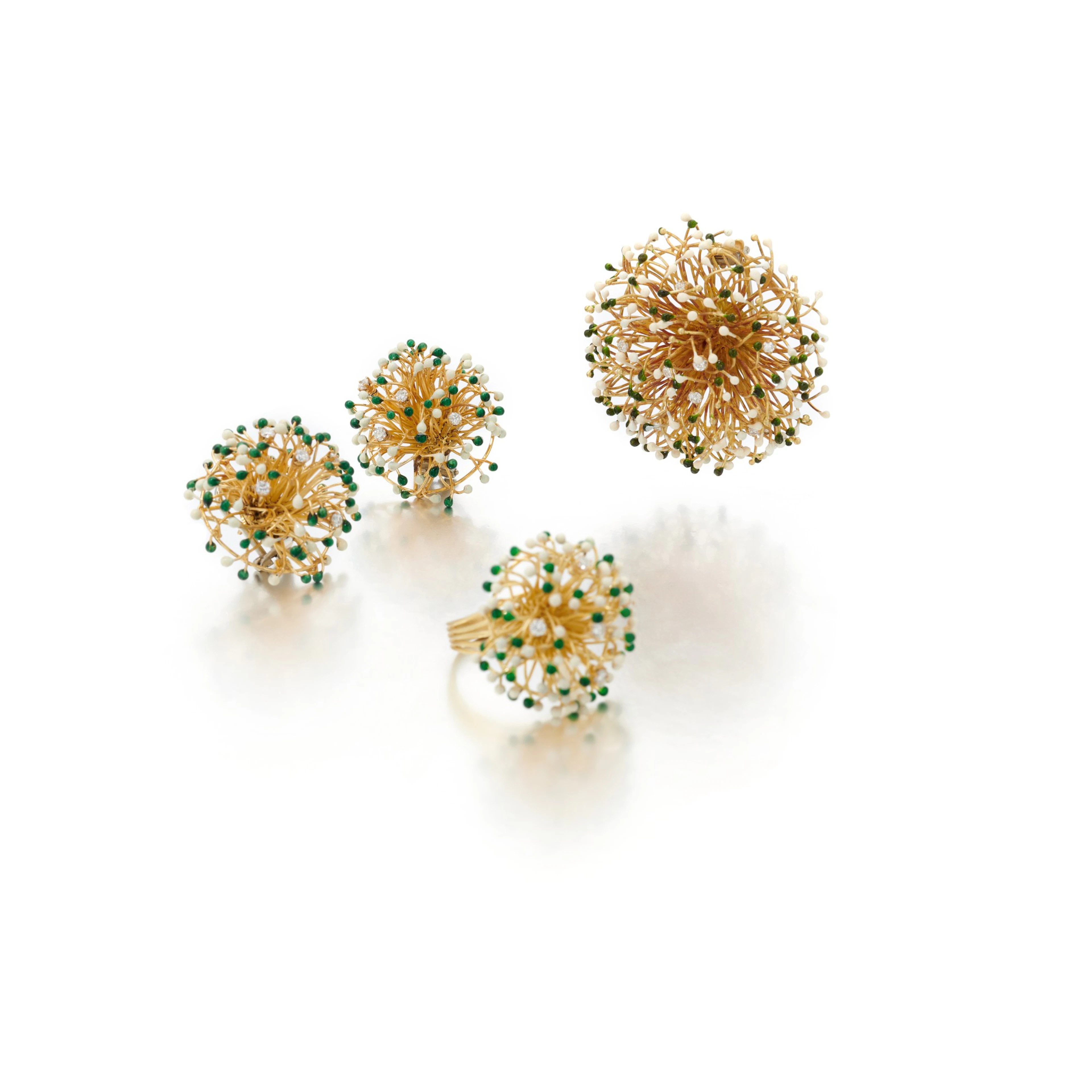 Enamel demi-parure (Demi parure in smalto)