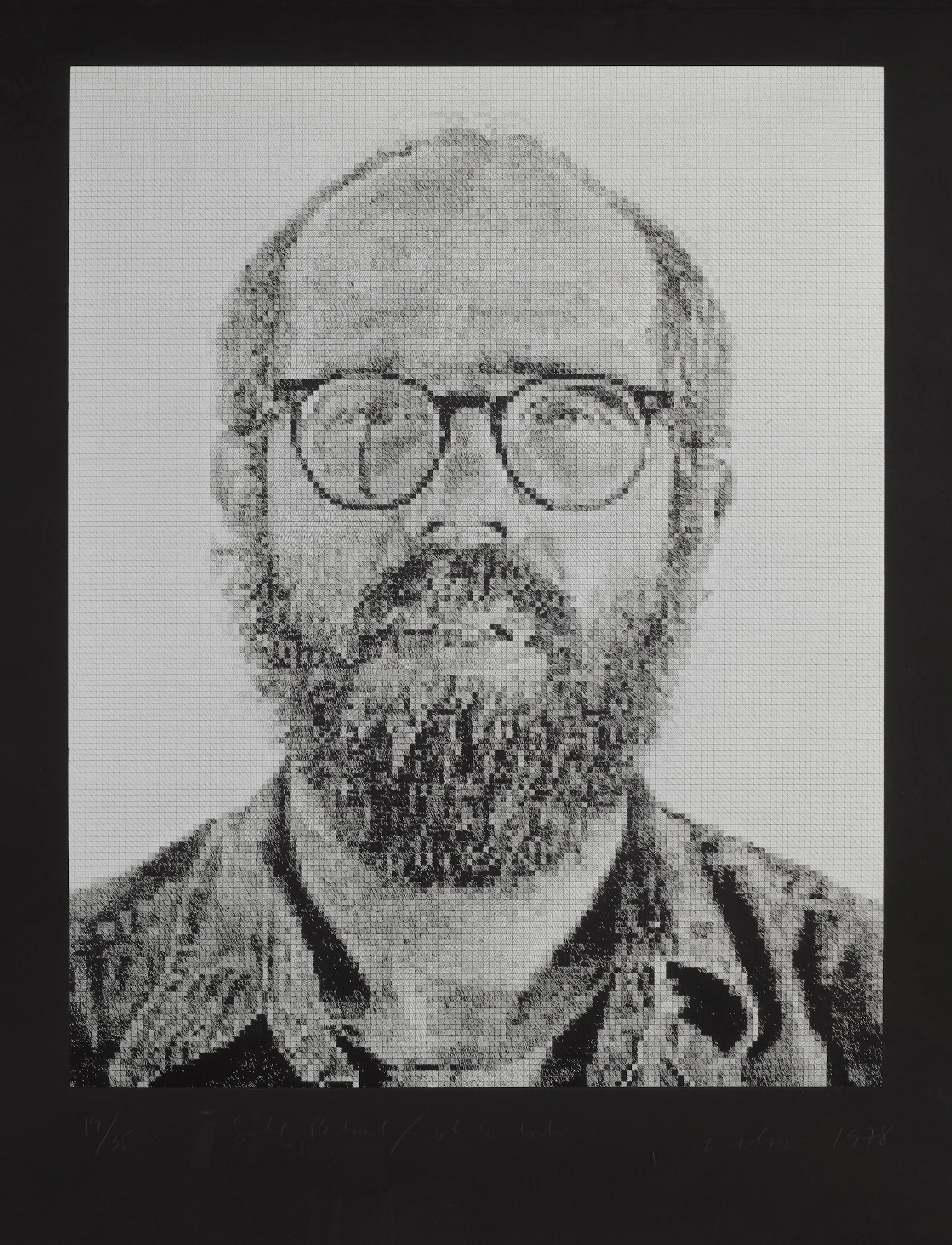 Self Portrait/White Ink