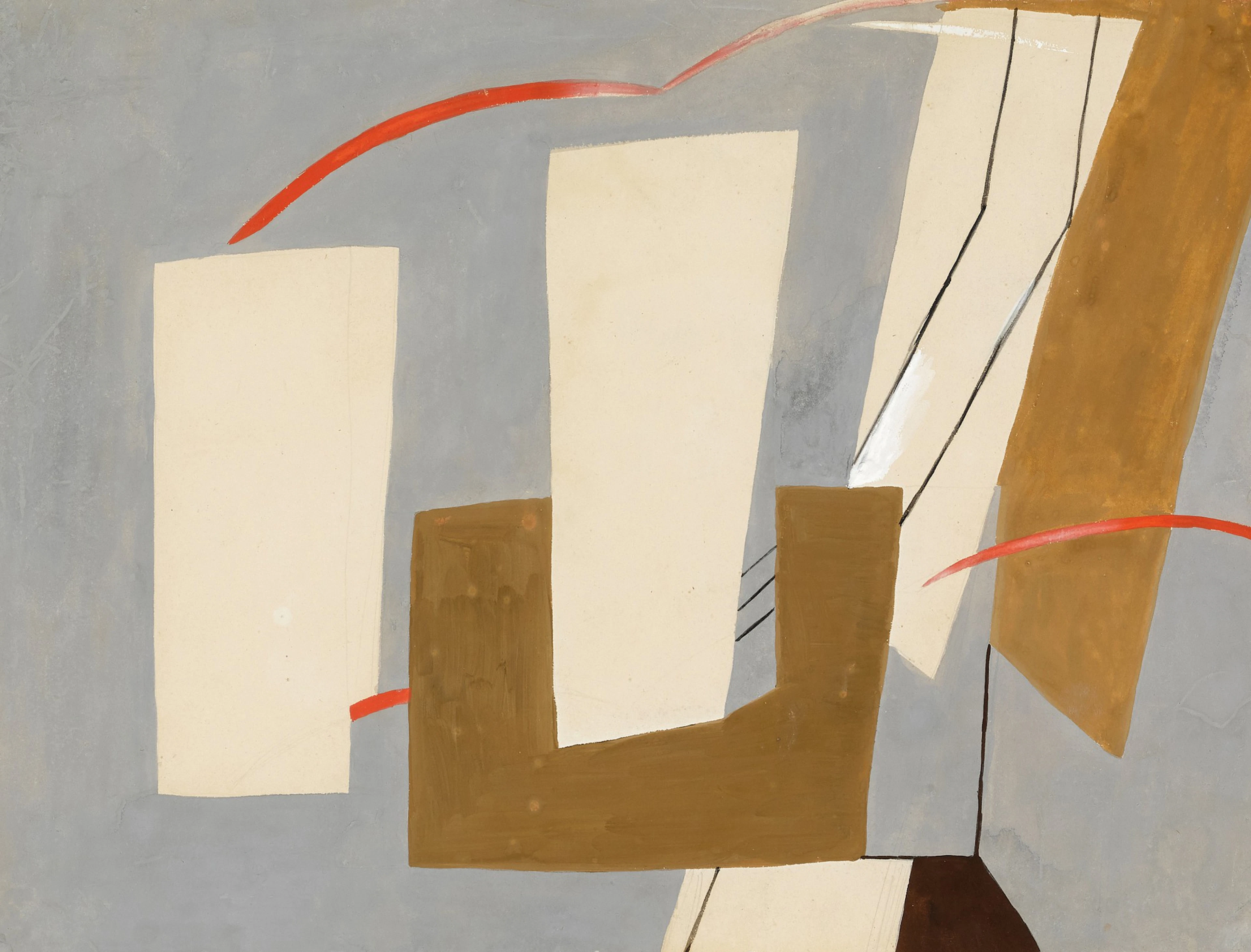 Abstract sequence: Untitled (Variation on Axis gouache)