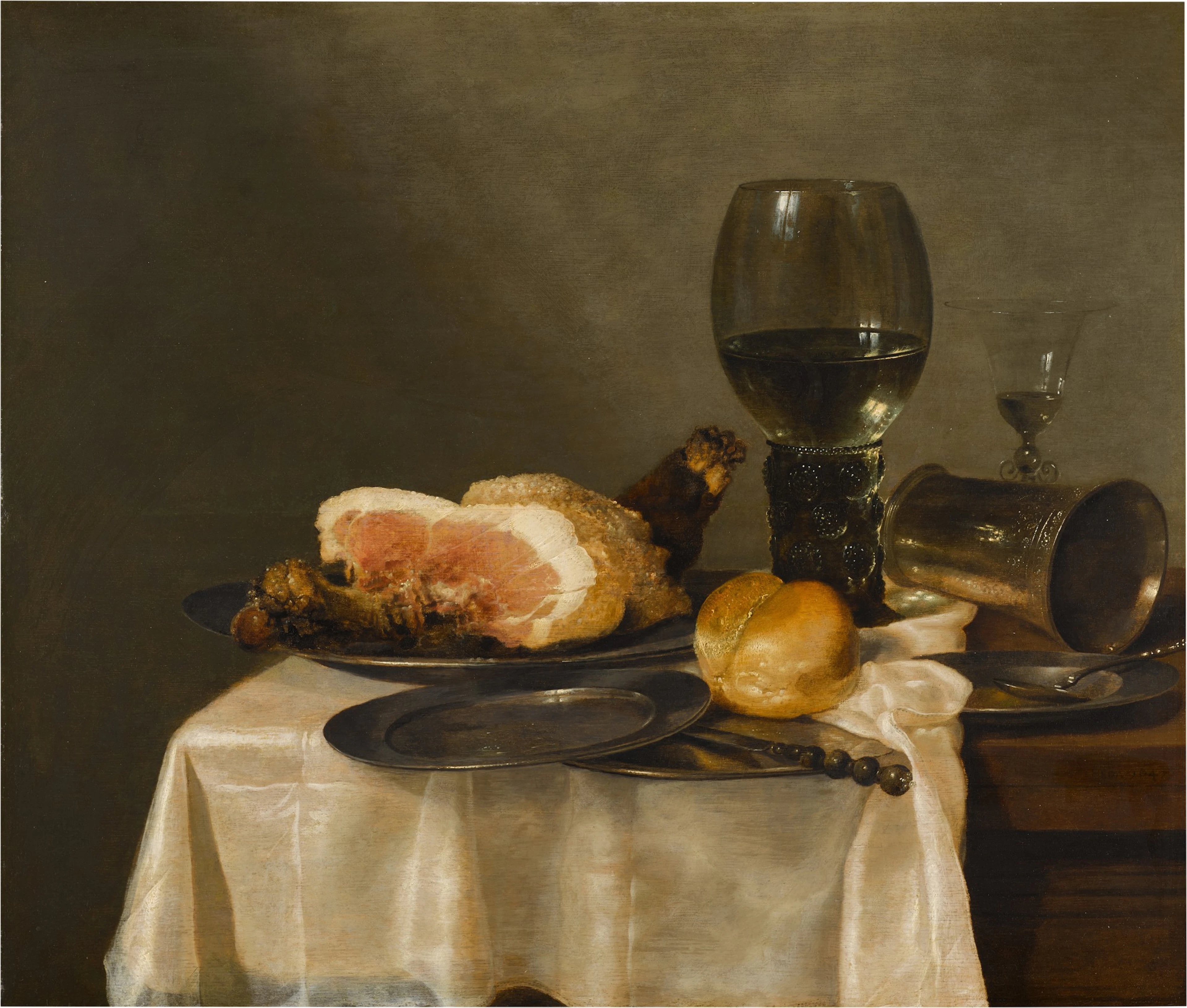 Still life with a glass roemer