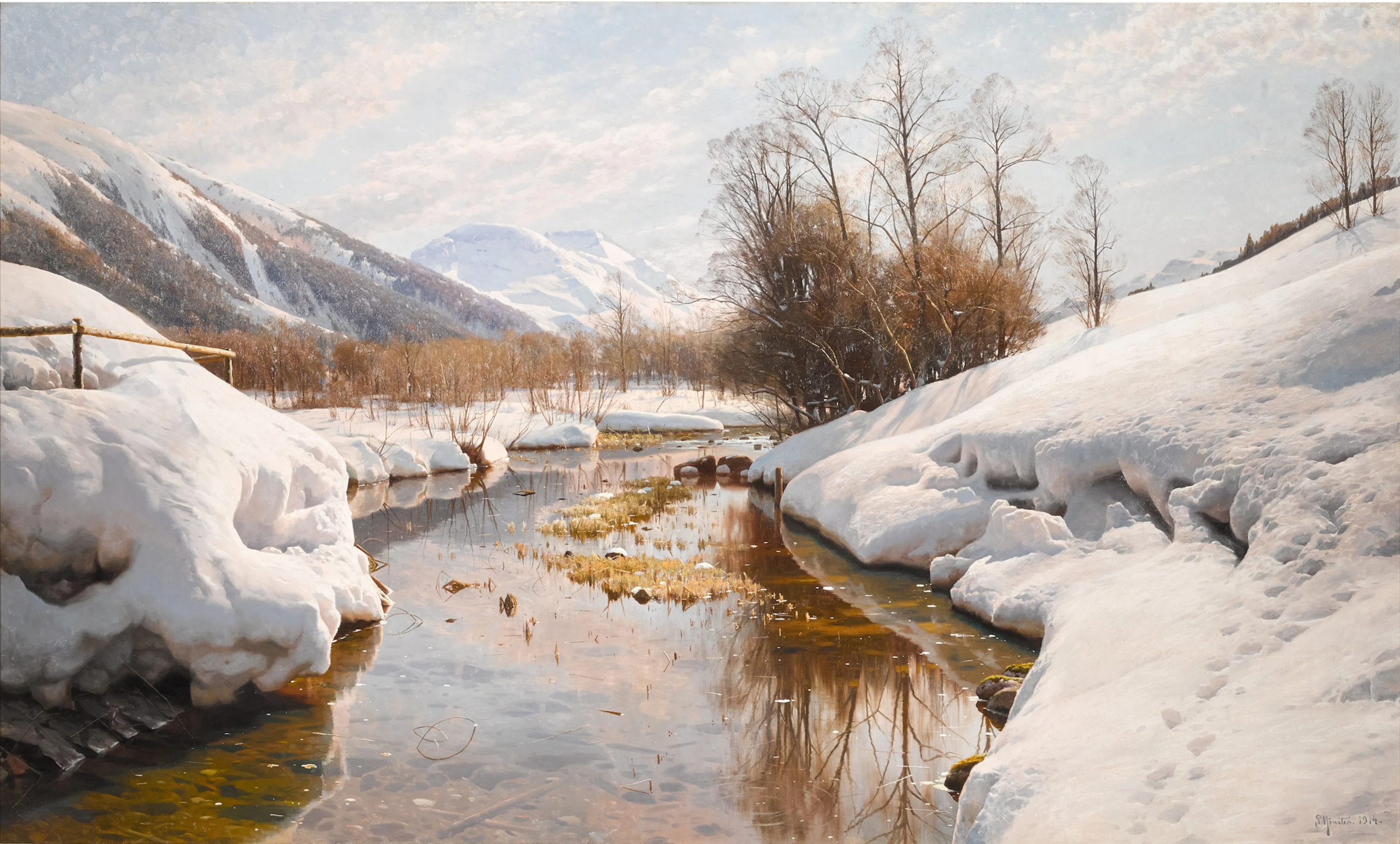 Winter Sun in the Engadi