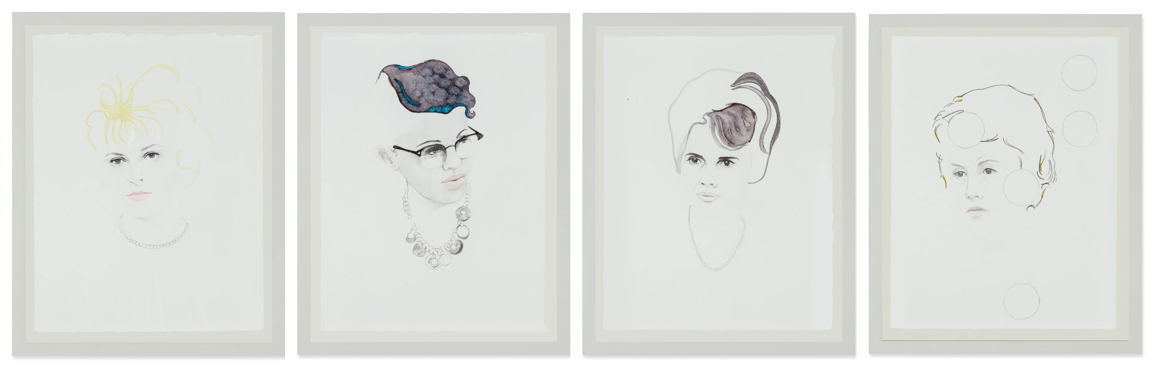 I. Actress 2D ii. Barbara 1M iii. Actress 1C iv. Actress 3A [Four Works]