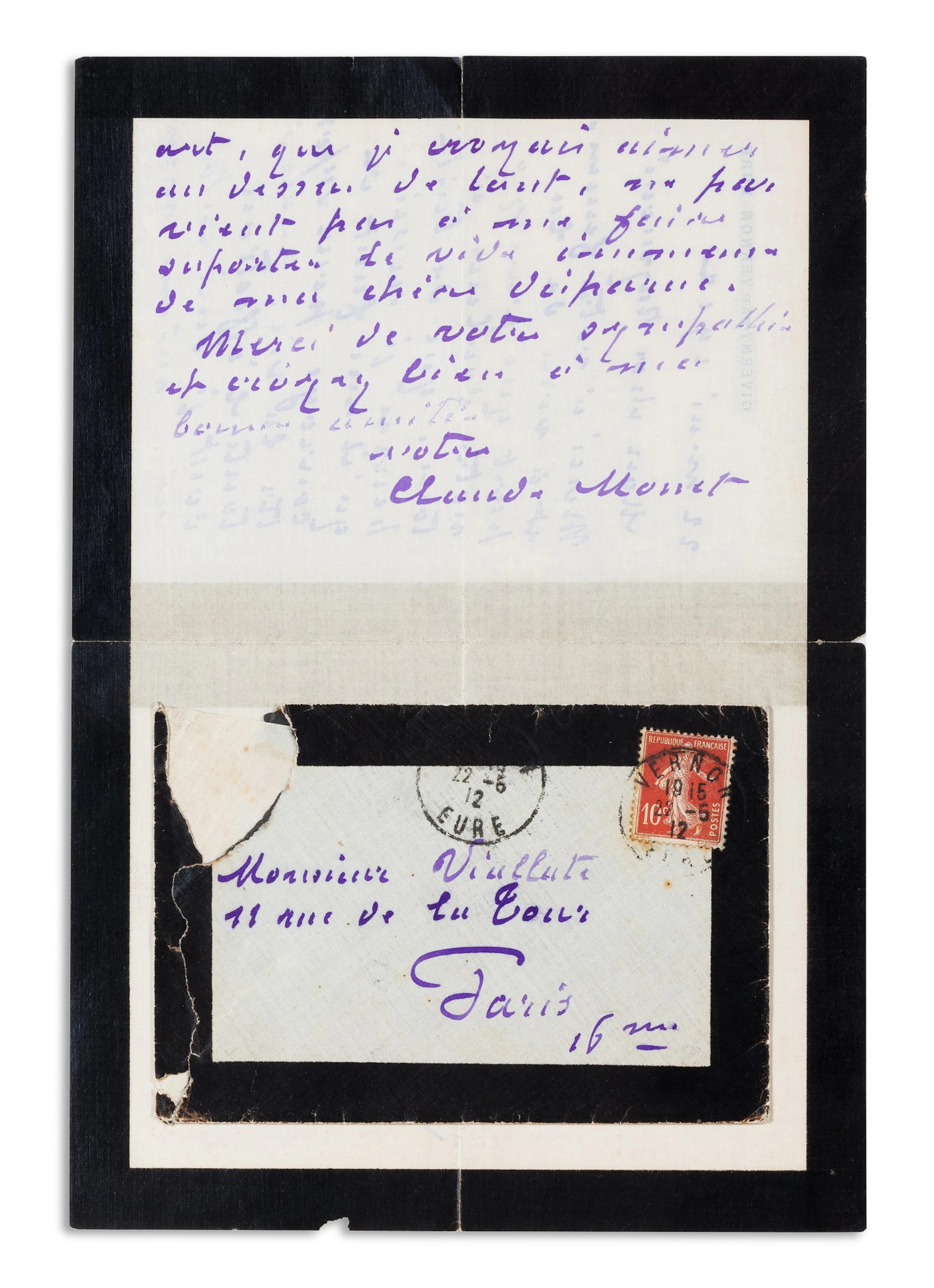 3 lettres autographes signées