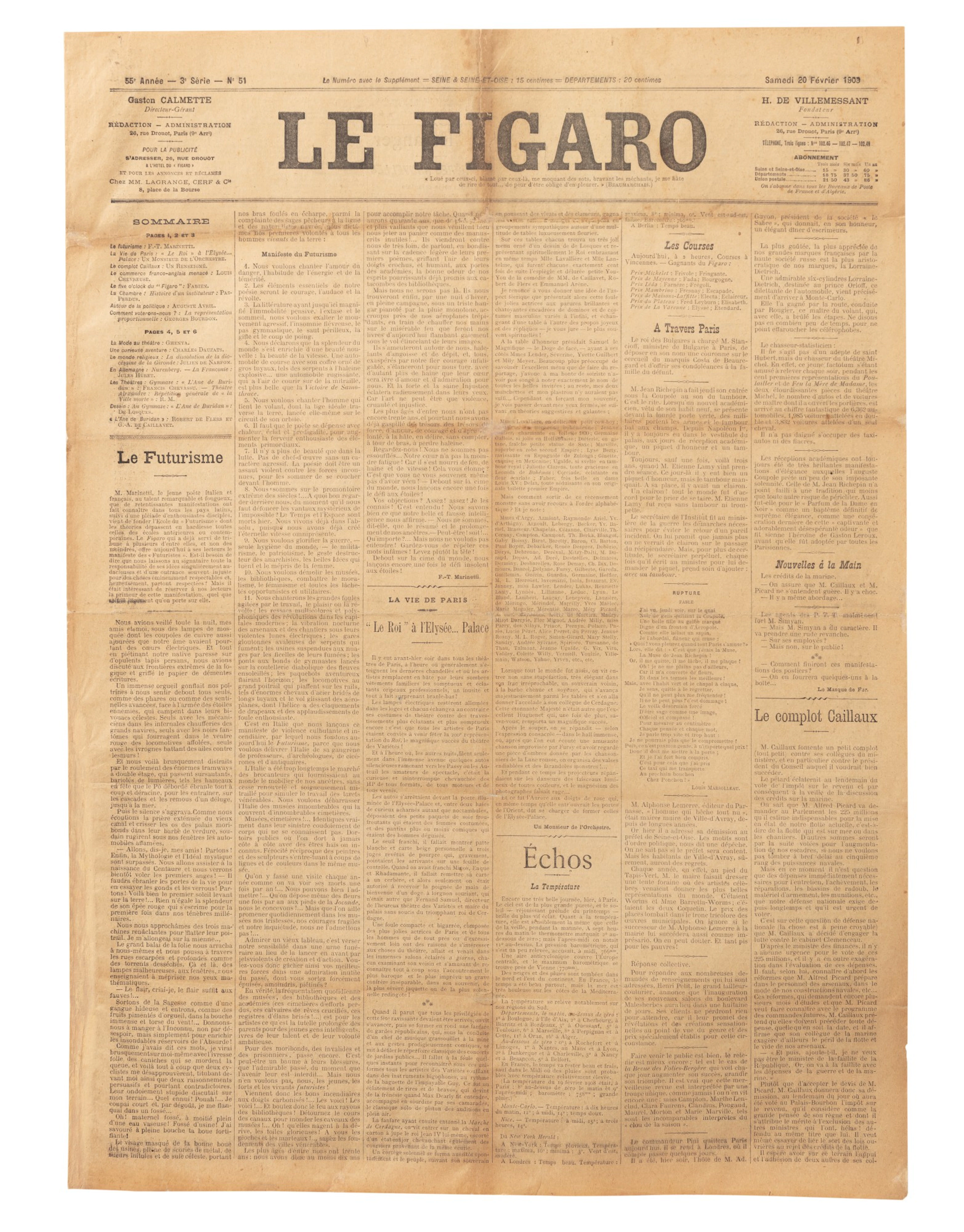 Manifeste du Futurisme