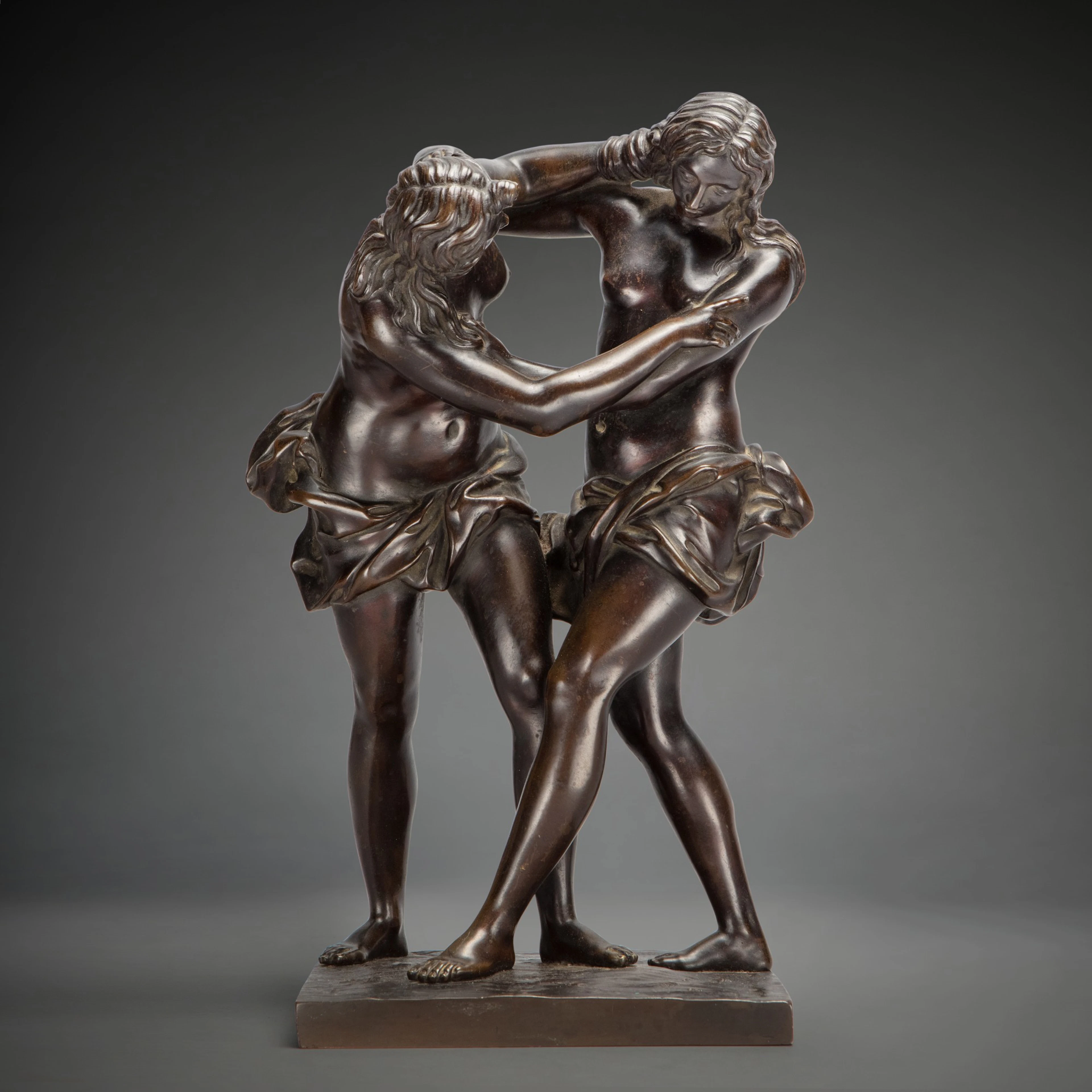 Two Women Wrestling