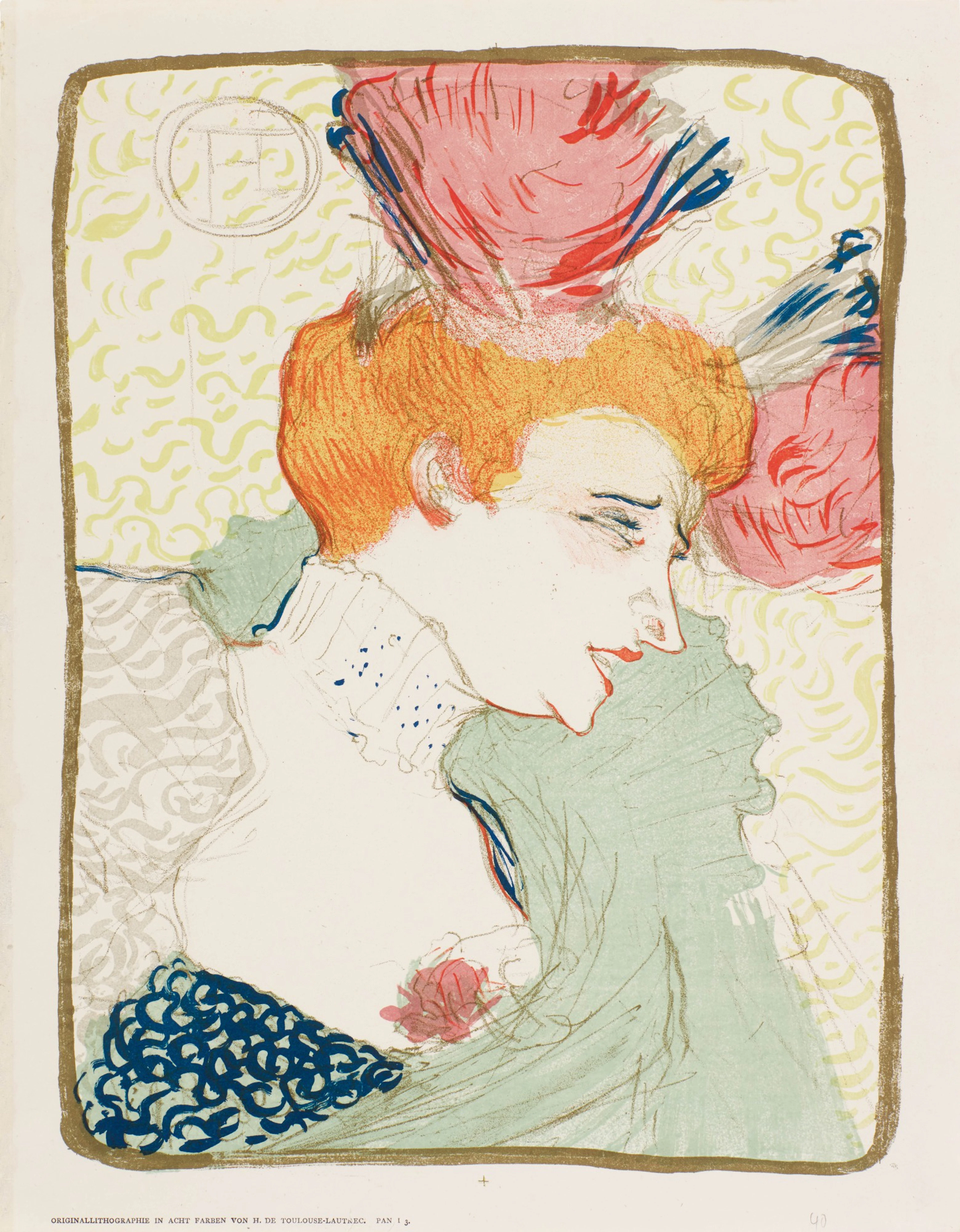 Mademoiselle Marcelle Lender, en buste (Delteil 102; Adriani 115; Wittrock 99)