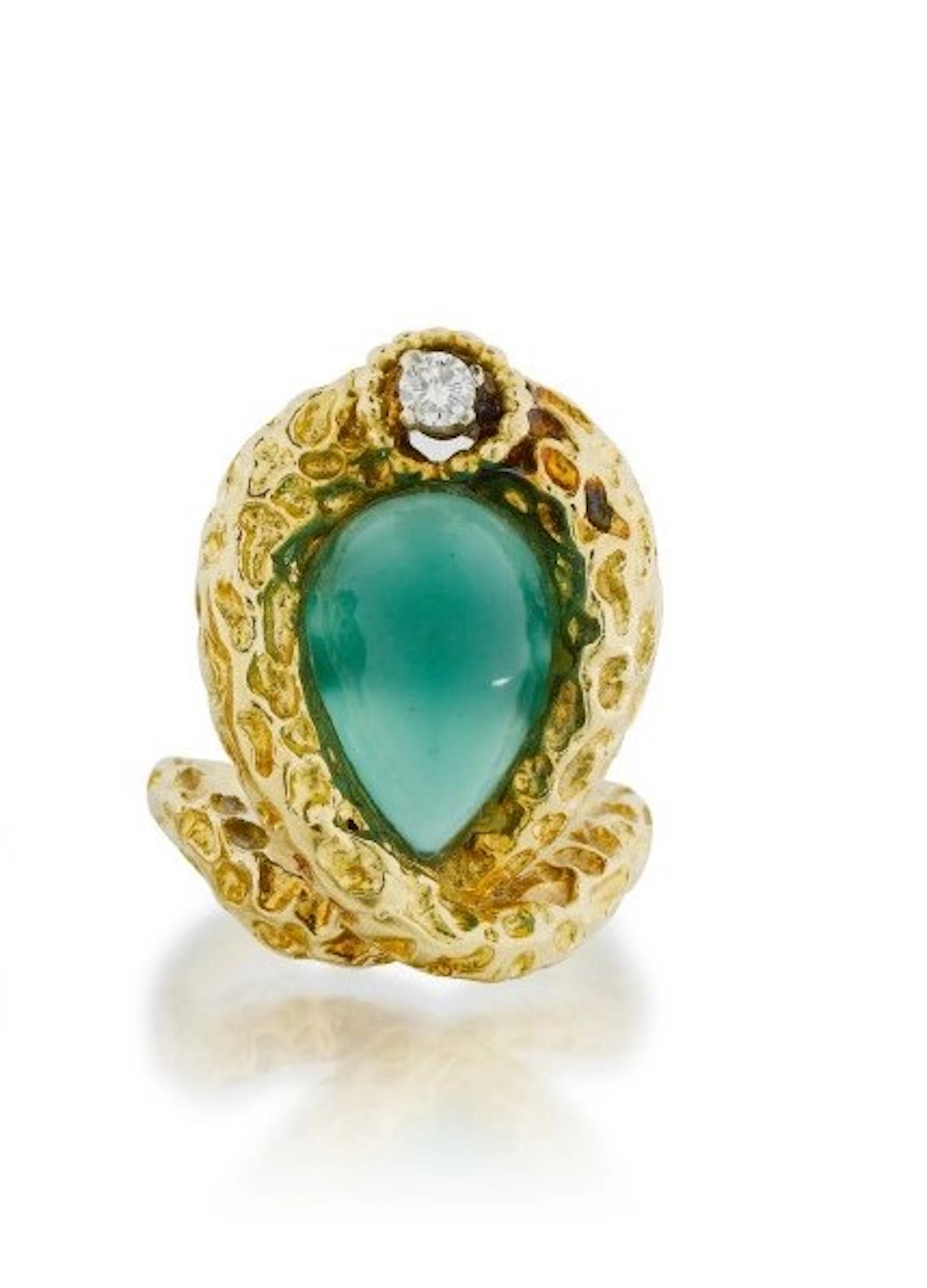 Mauboussin | Bague Chrysoprase et diamant | Chrysoprase and diamond ring