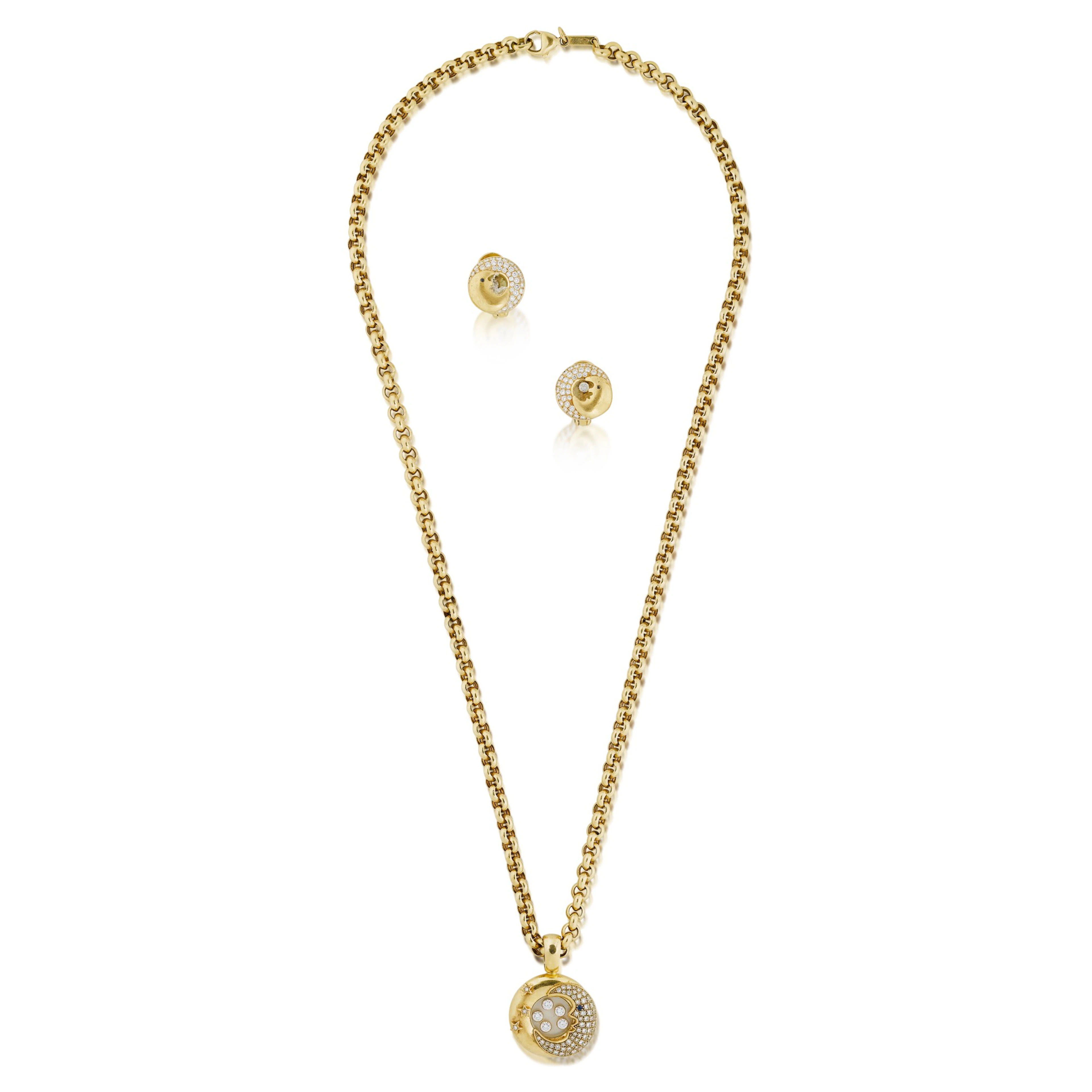 Chopard | Demi-parure or et diamants | Gold and diamond demi-parure