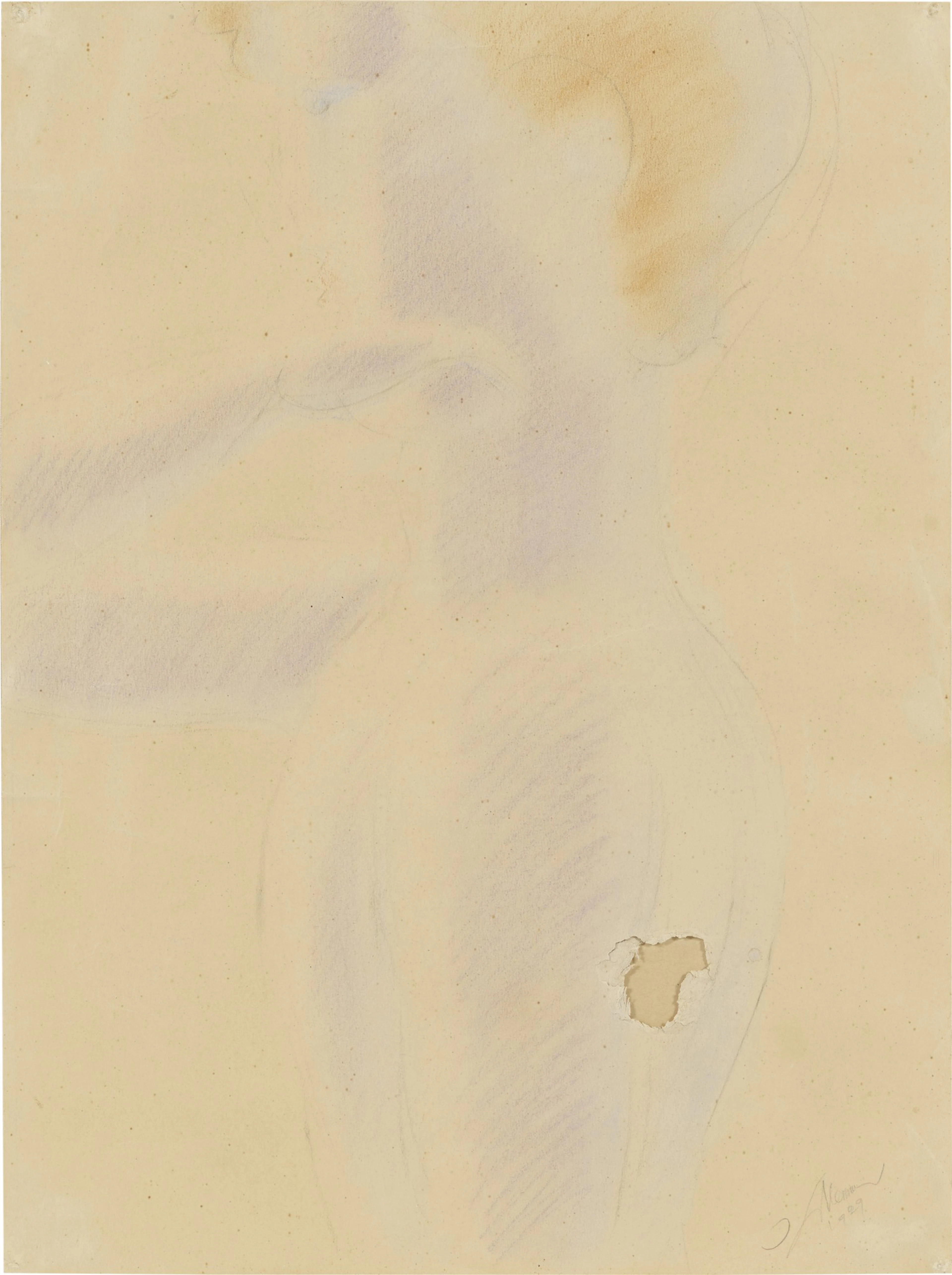 Halbfigur eines Jünglings mit Handgeste (Half Figure of a...