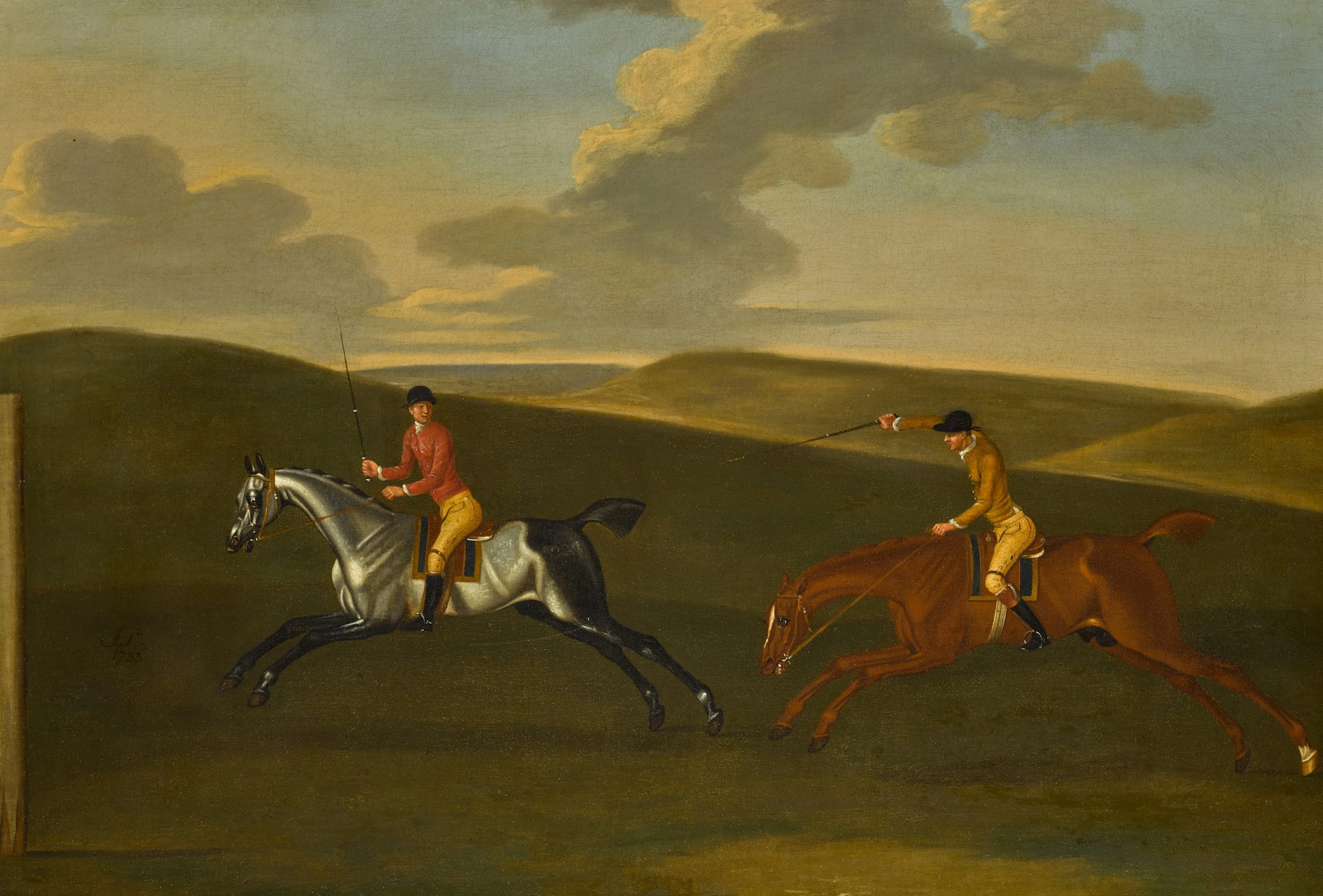 The Match, Two Racehorses on the Downs