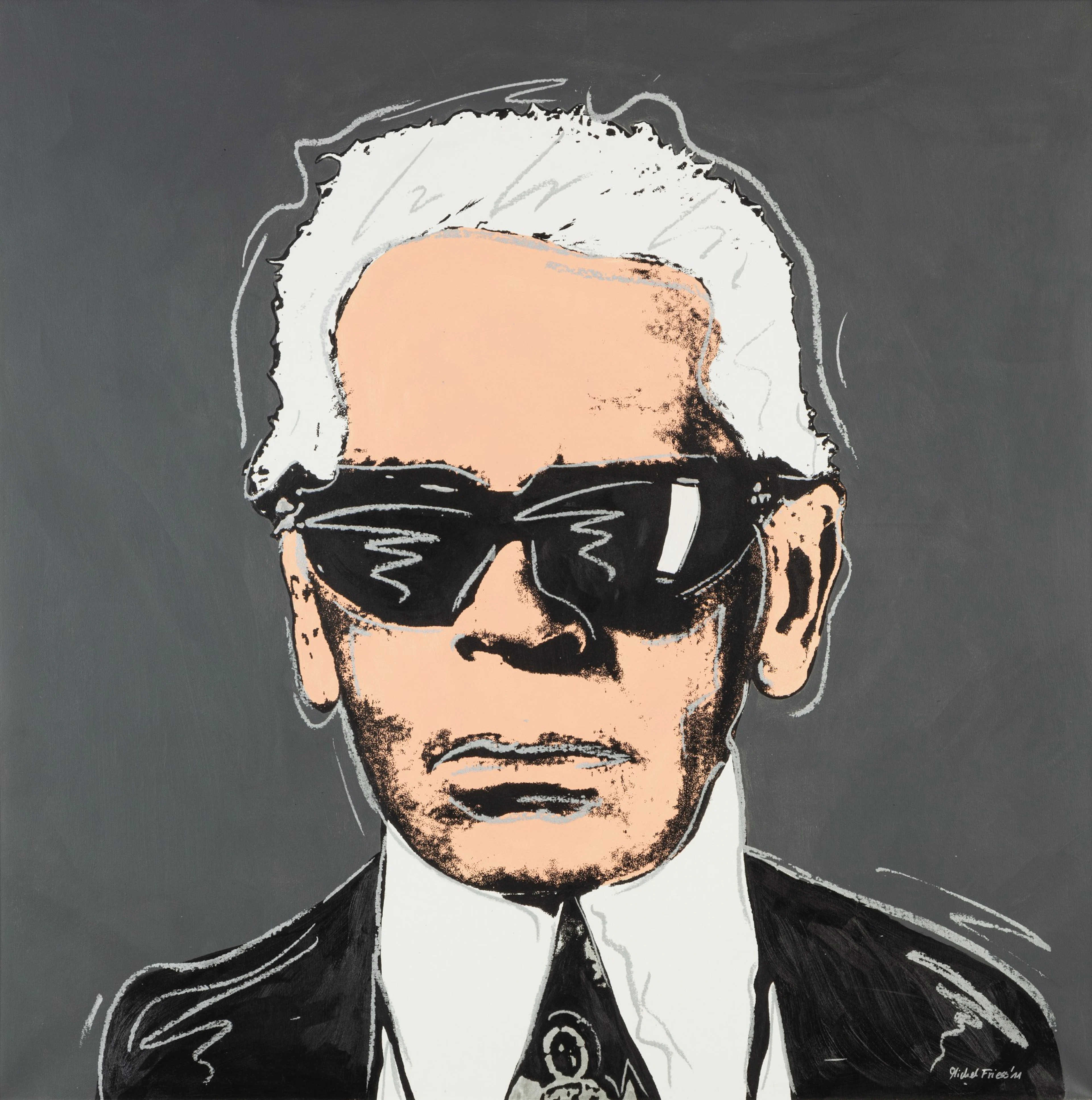 Karl Lagerfeld's portrait