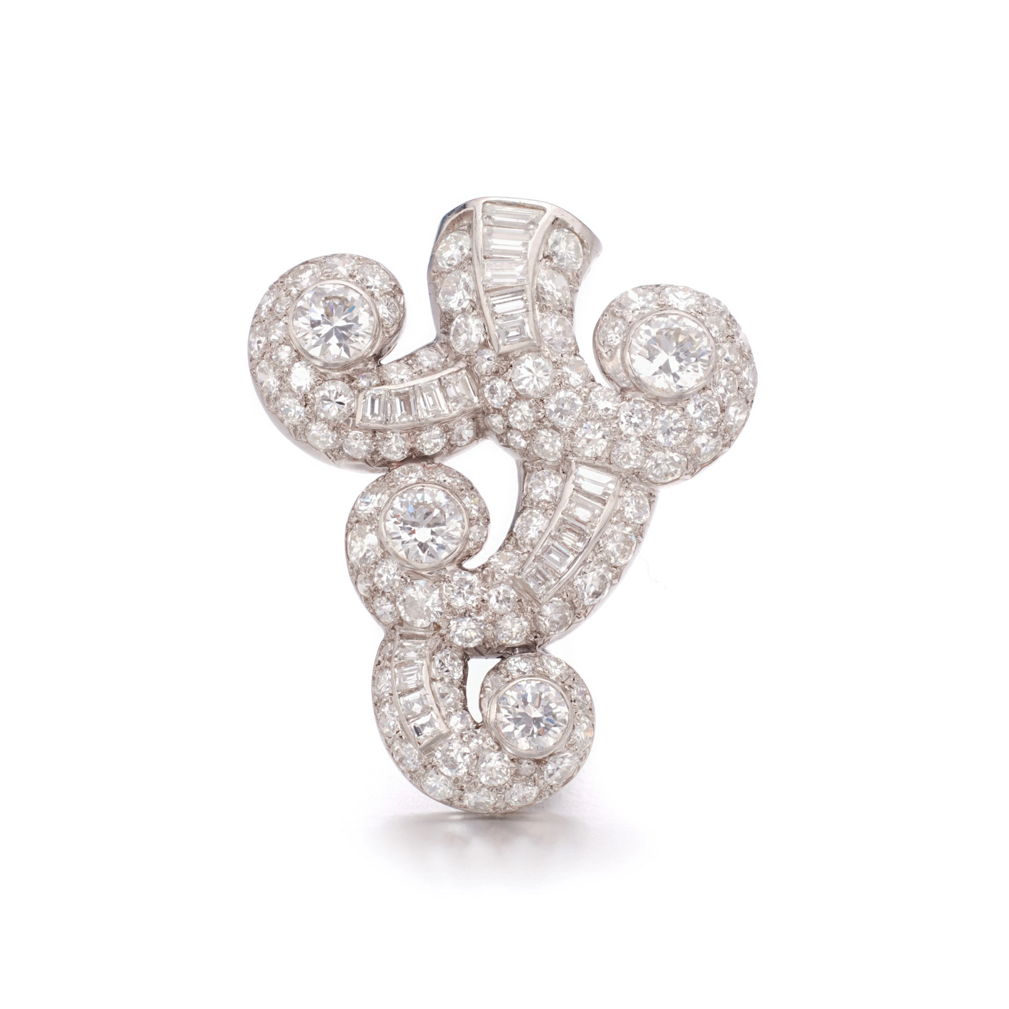 Diamond brooch