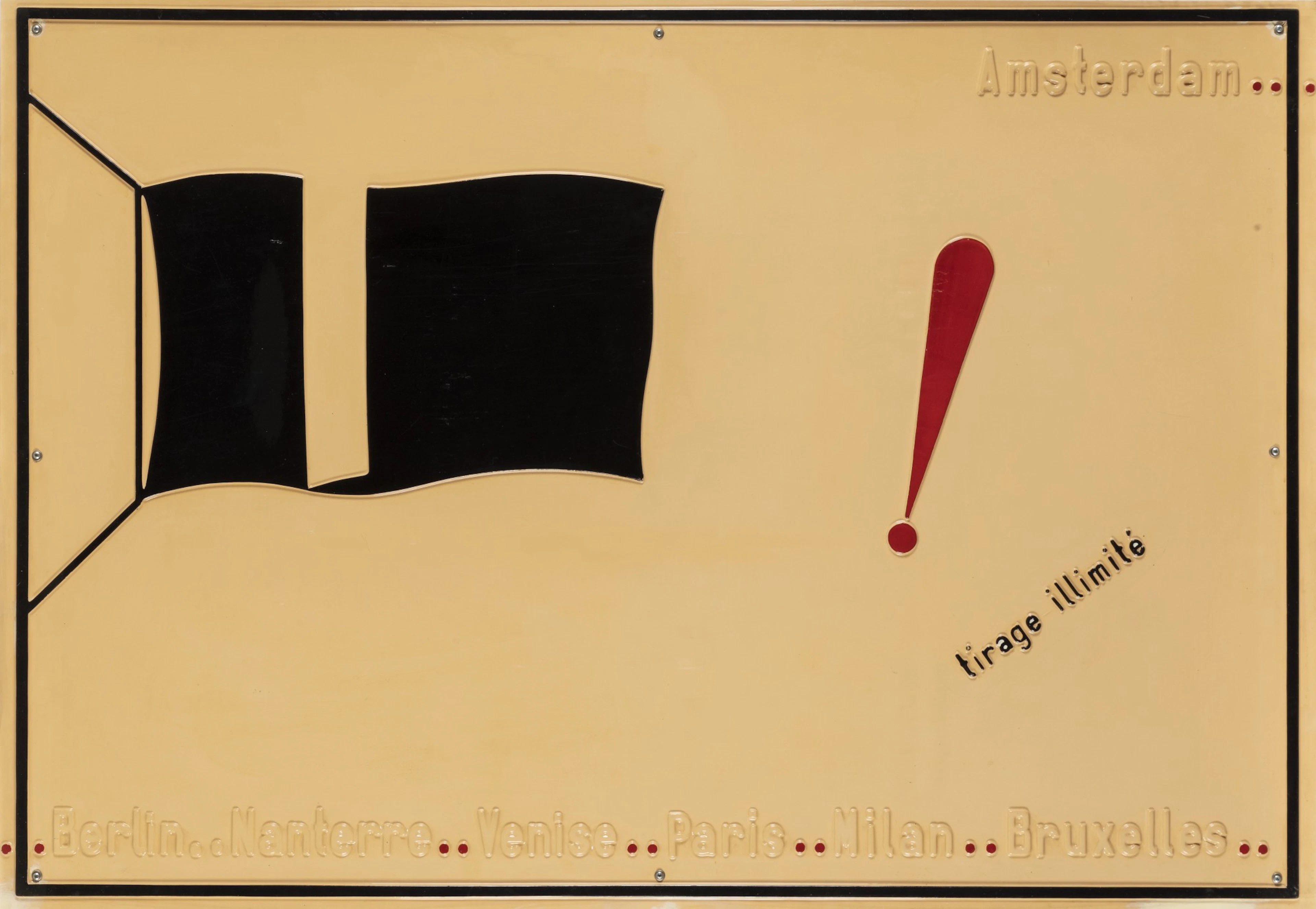 Le drapeau noir, tirage illimité