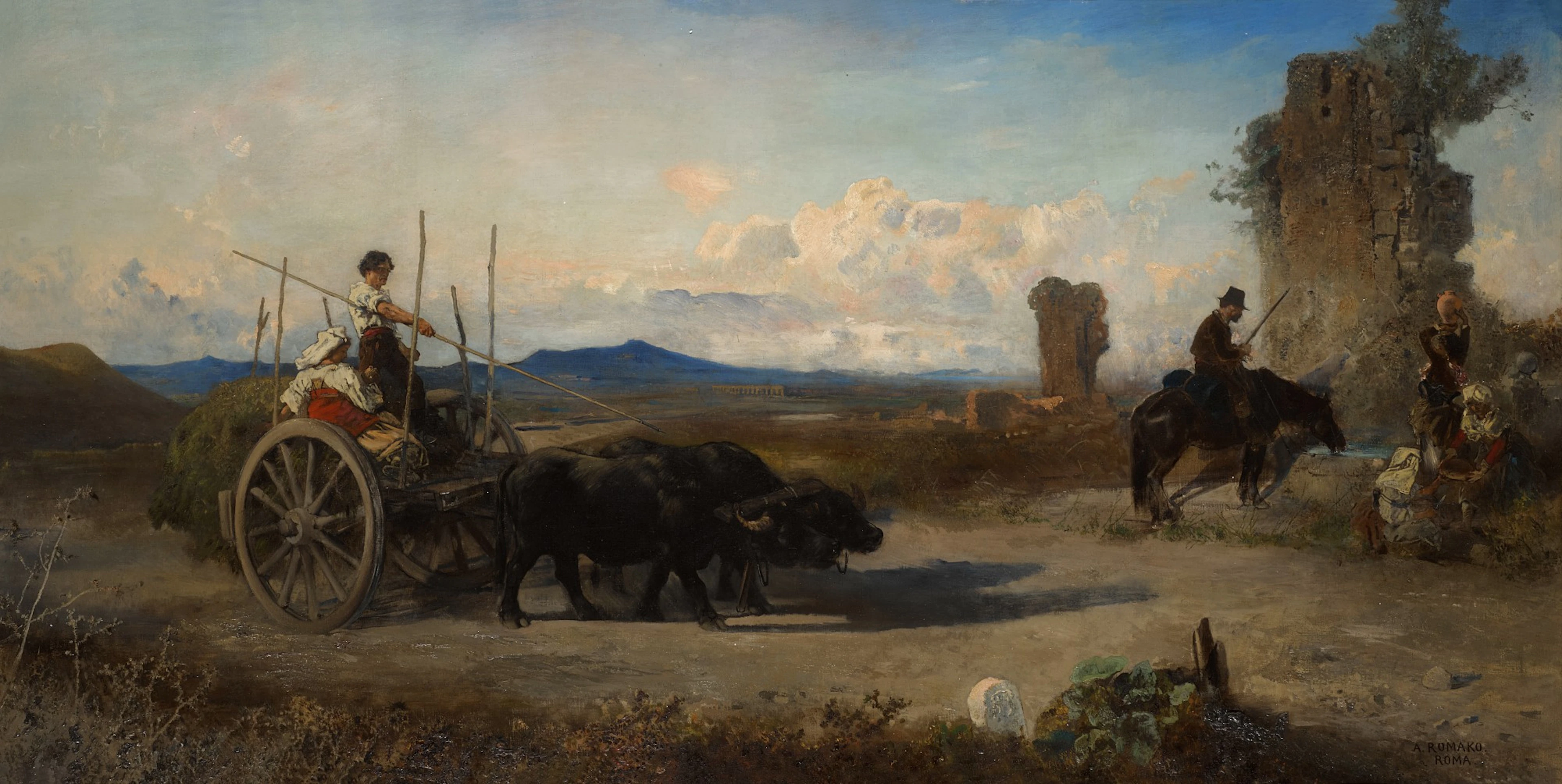 Travelers on the Via Appia