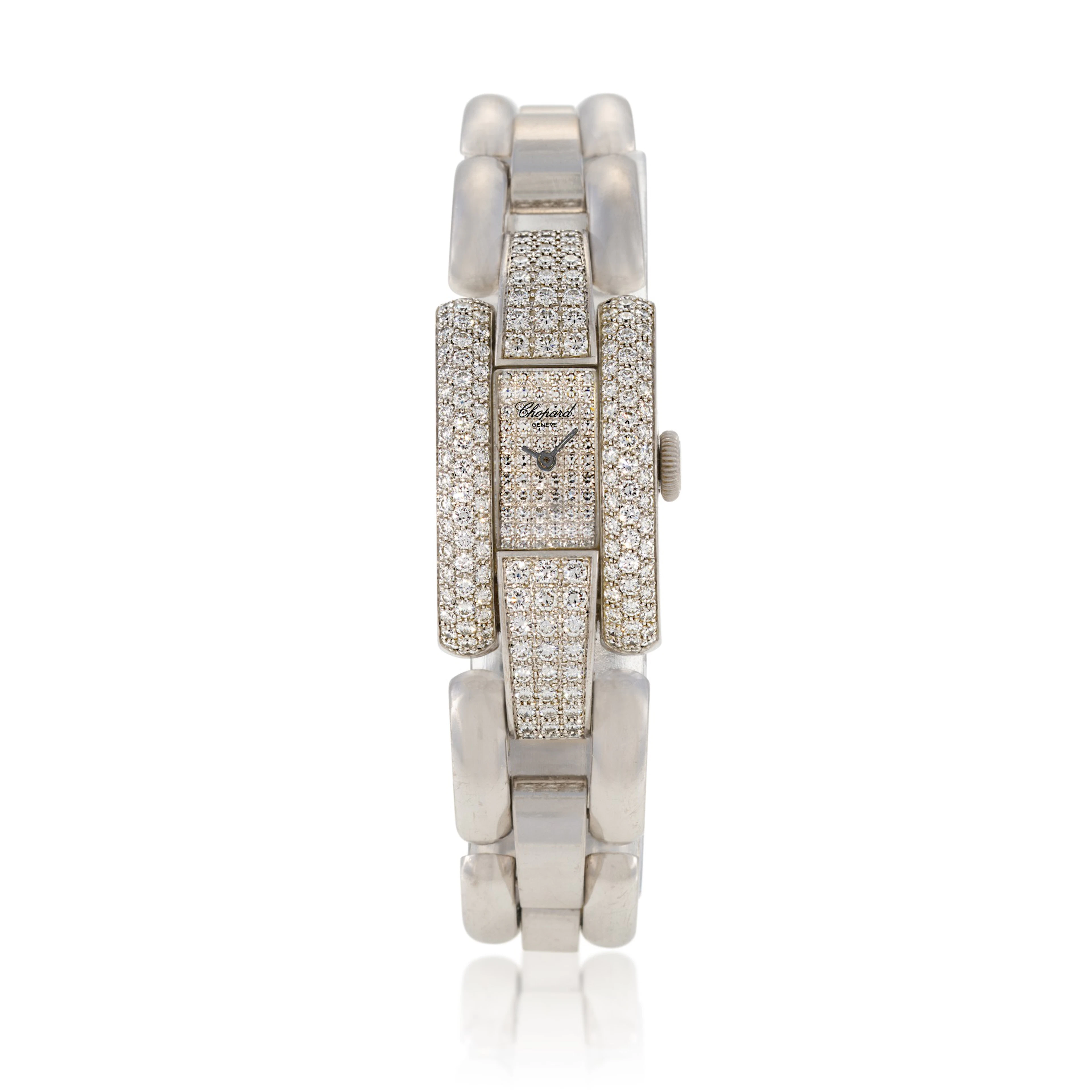 La Strada, Ref. 433 1 White gold and diamond-set bracelet watch Circa 2000