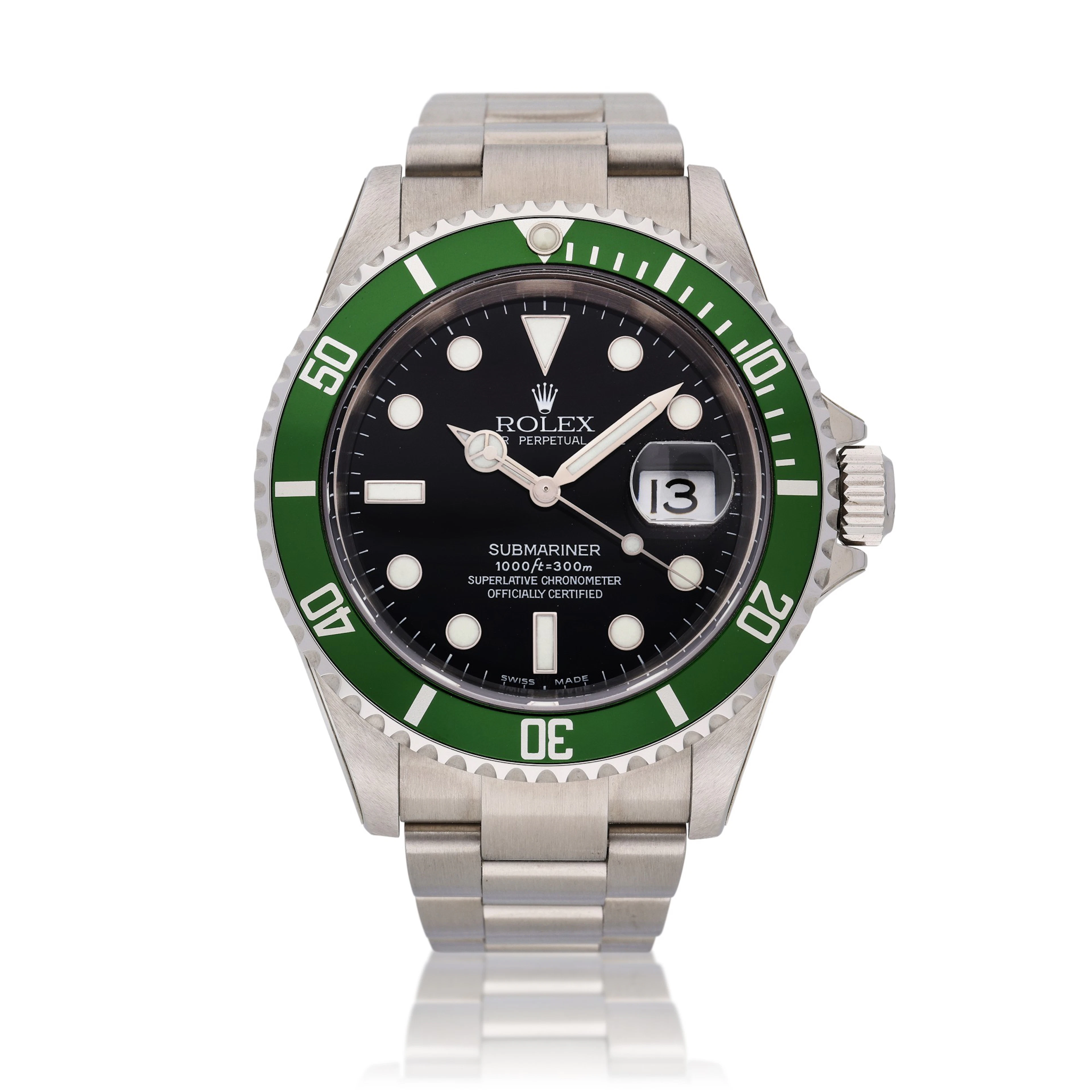 Reference 16610 Submariner 'Kermit' | A stainless steel...