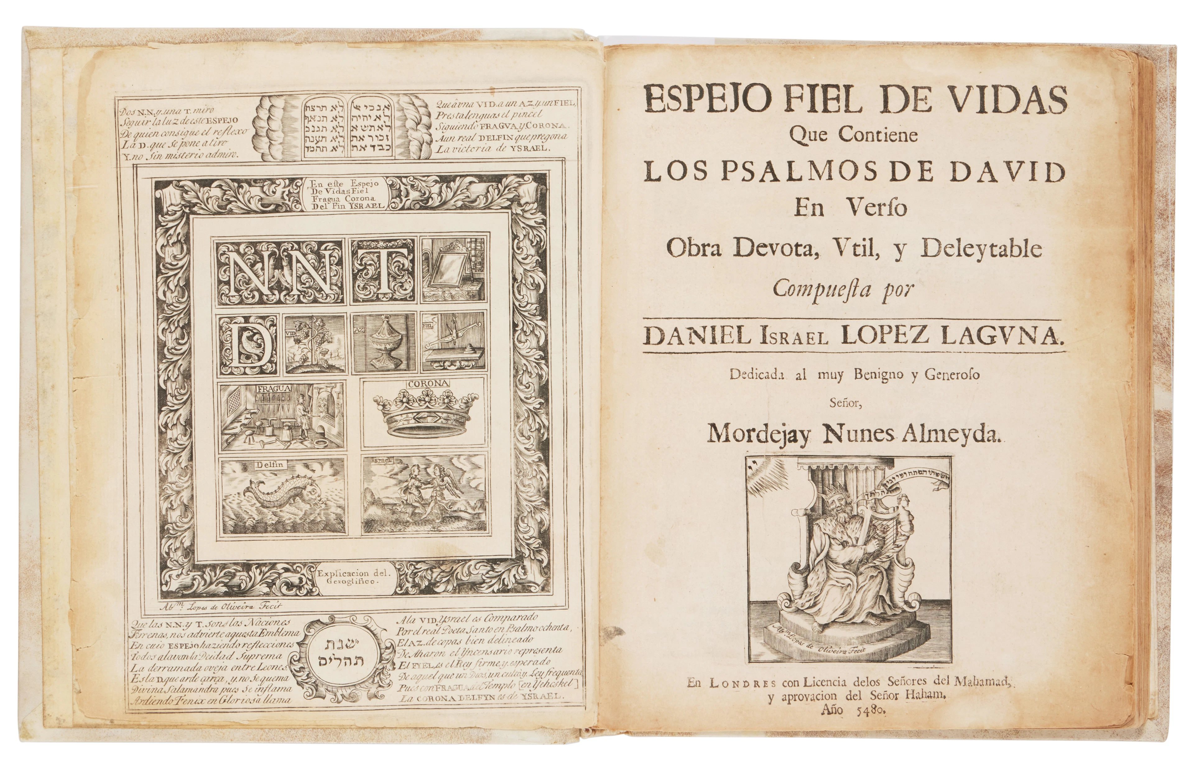Espejo fiel de vidas que contiene los Psalmos de David en...