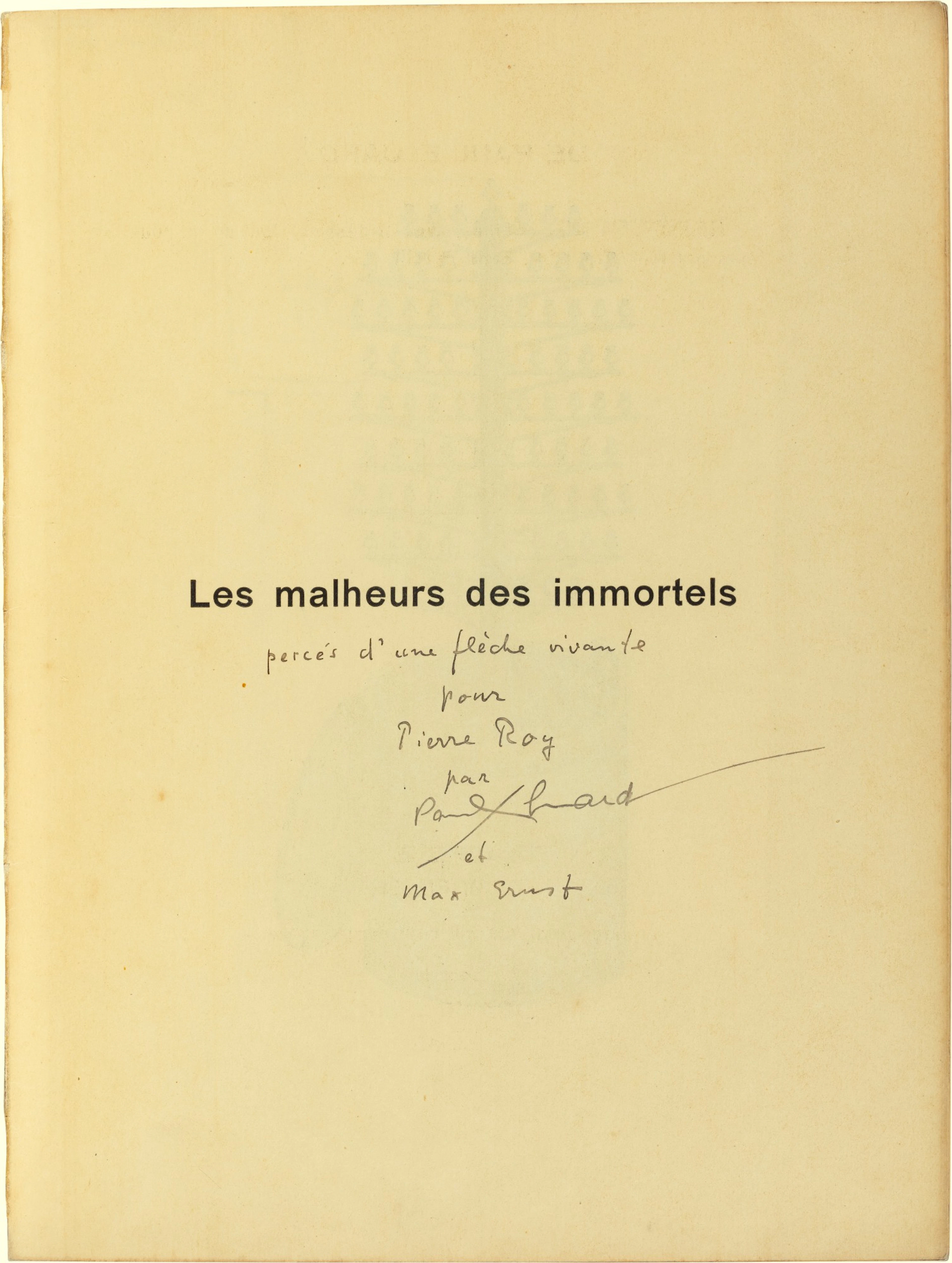 Les Malheurs des immortels