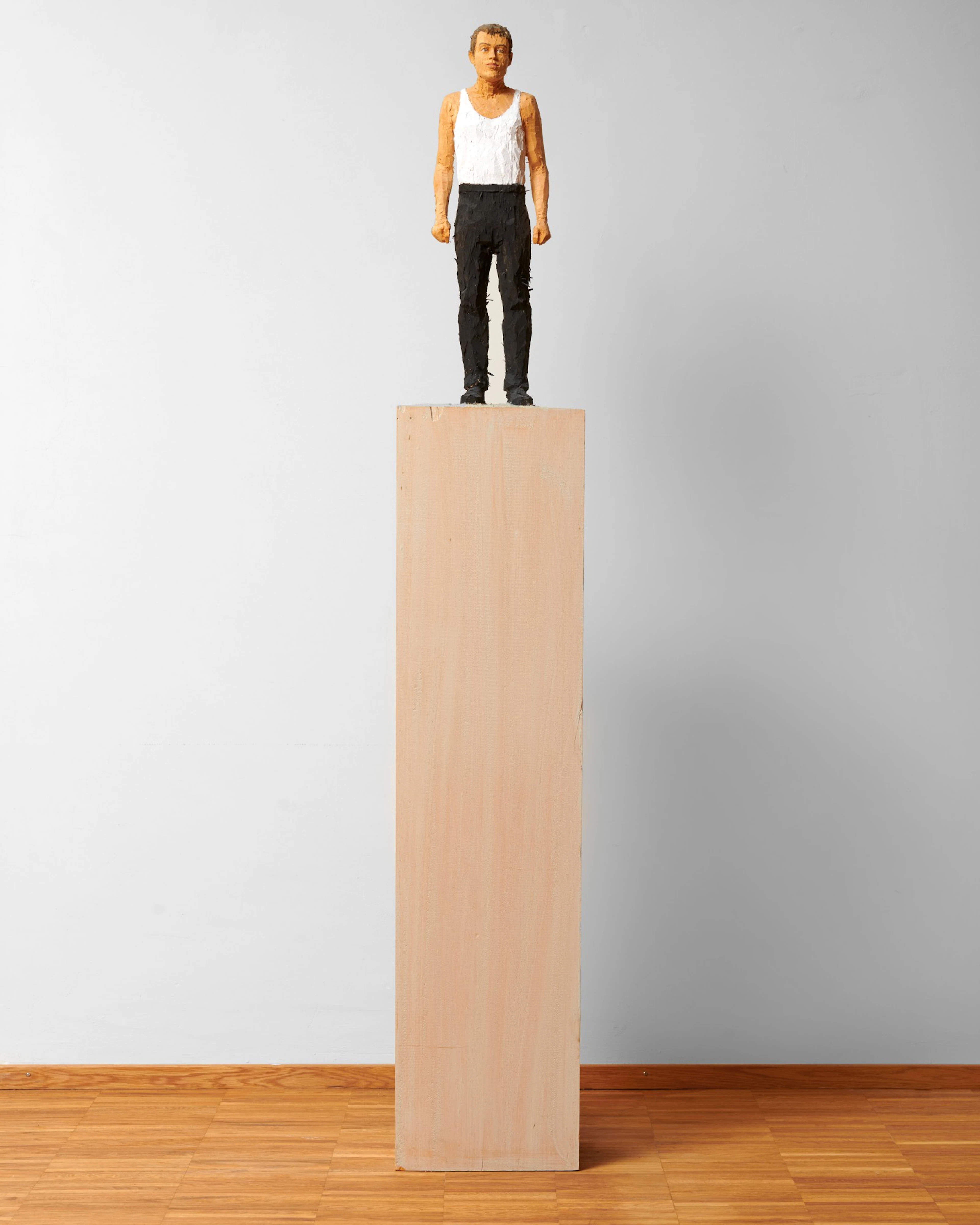 Untitled (Man with white t-shirt and black trousers)