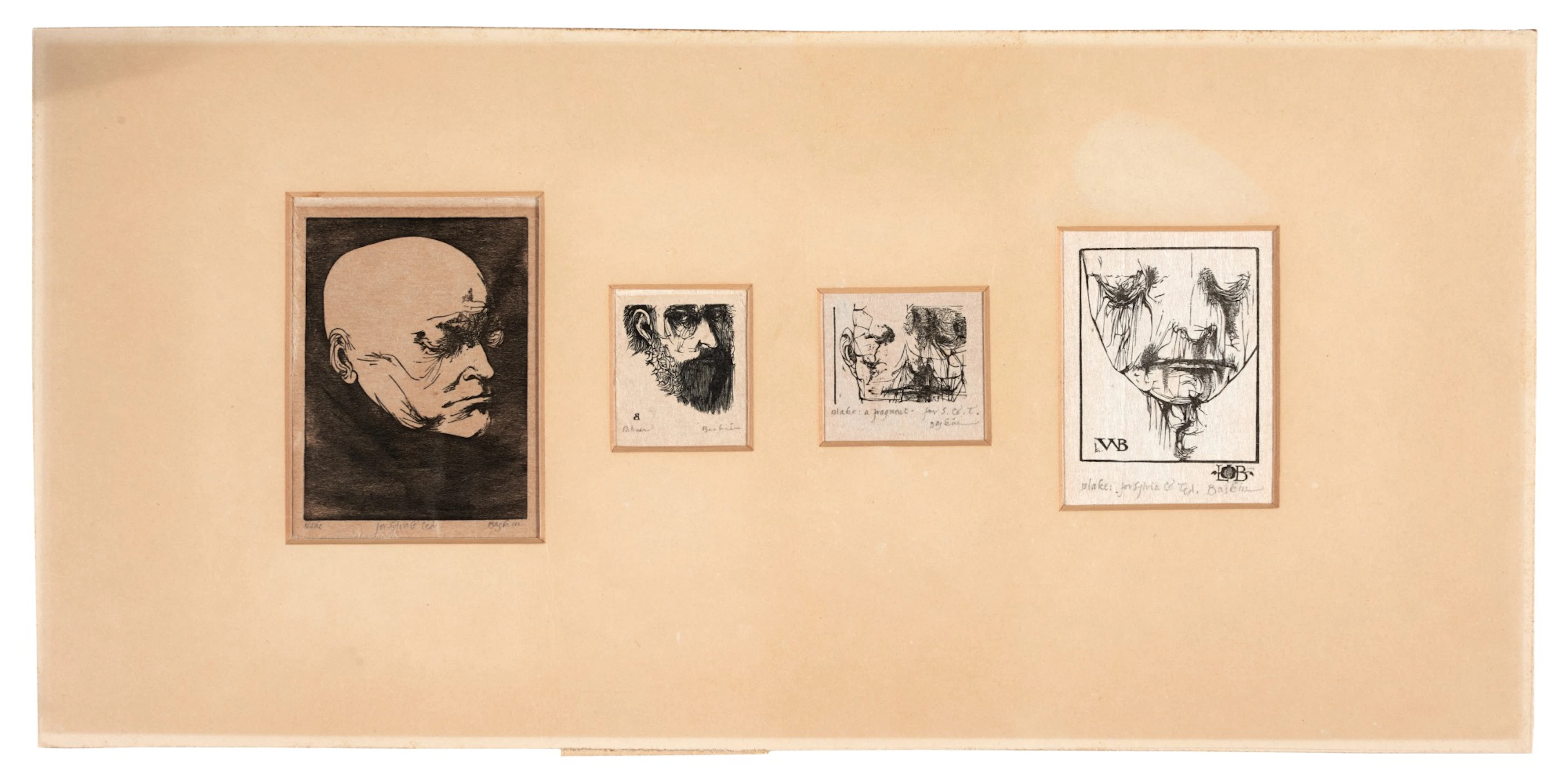 Leonard Baskin | Four engravings