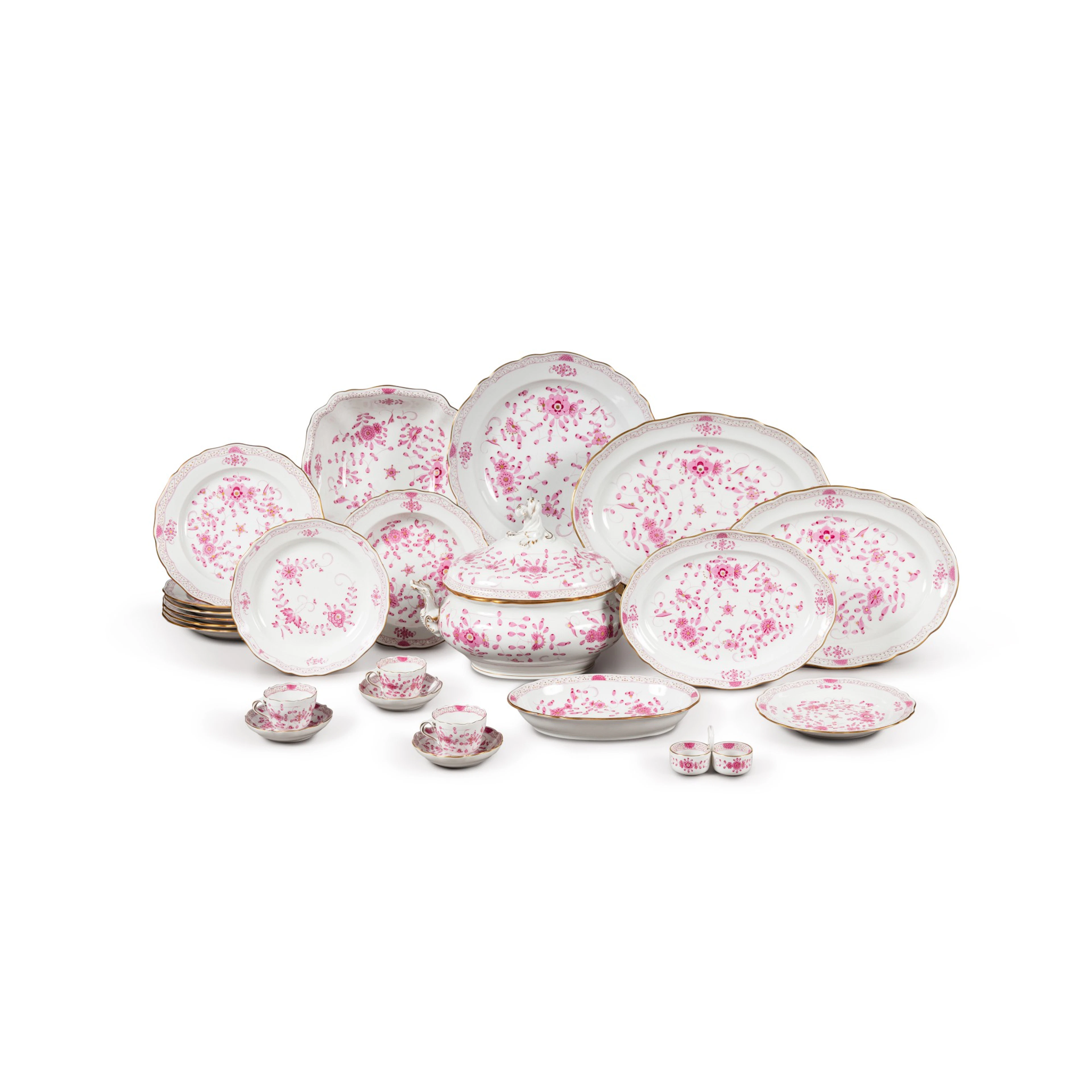 A Meissen porcelain table service