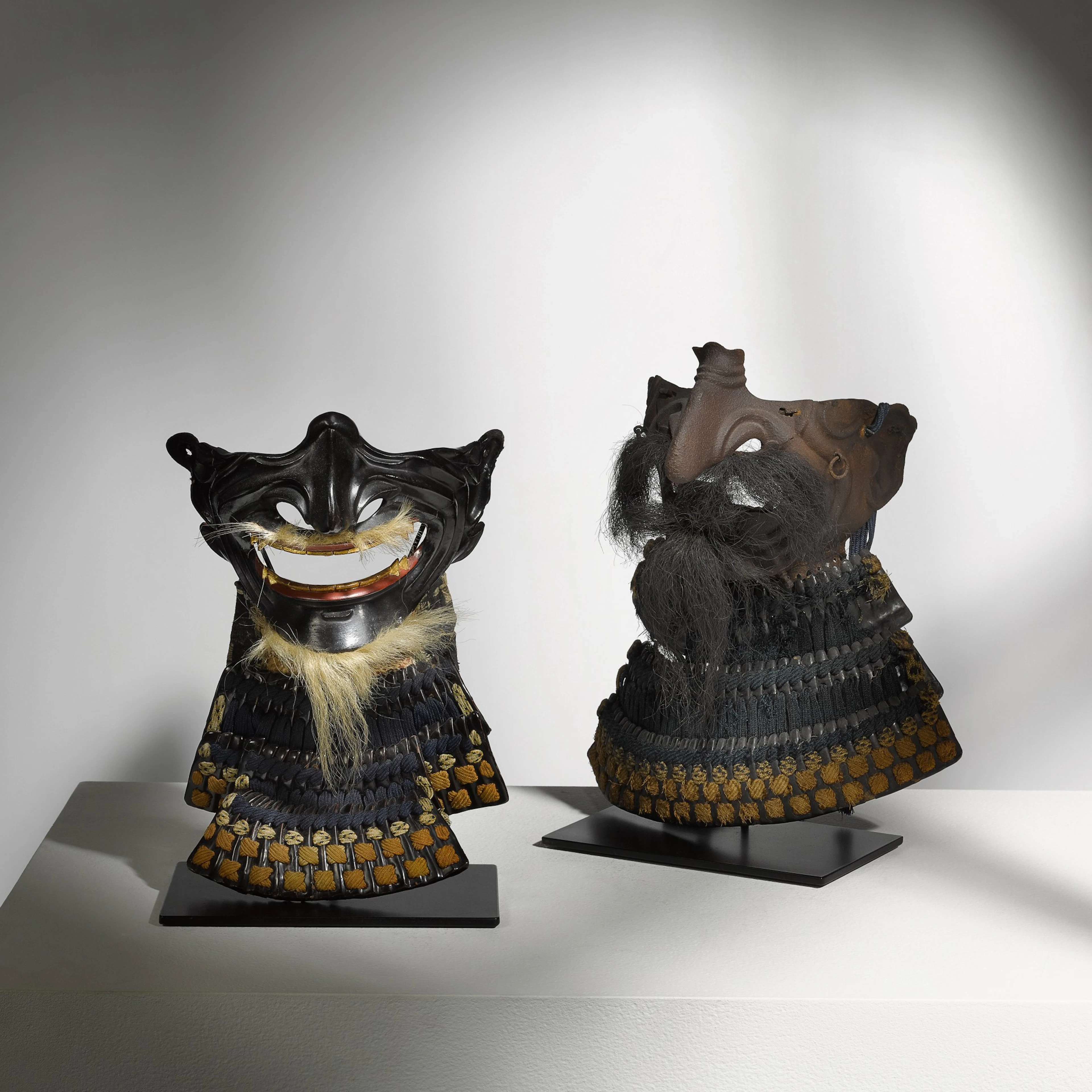 Two mempo [face masks] | Edo period, 18th - 19th century