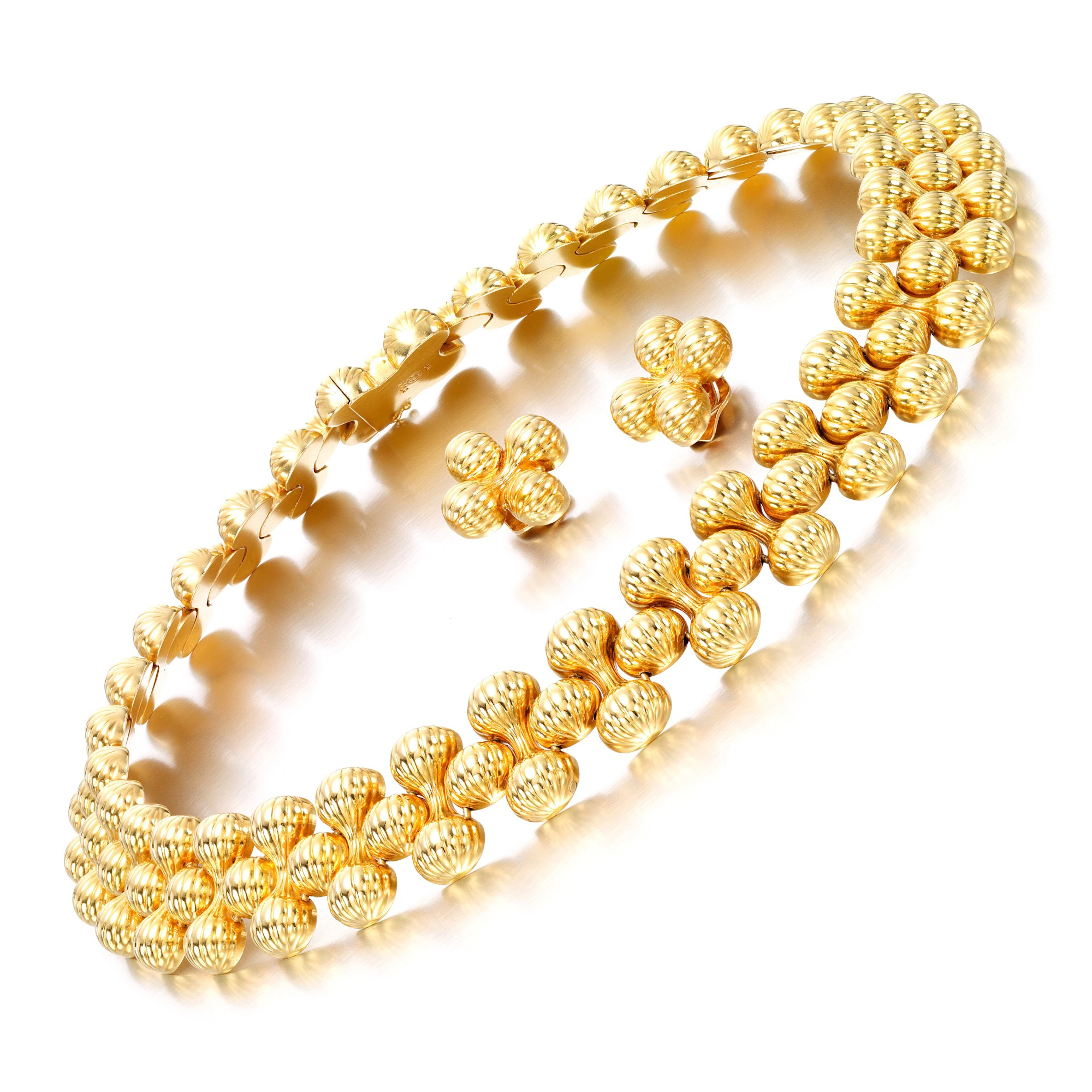 Ecklace and earring demi-parure, 1950s