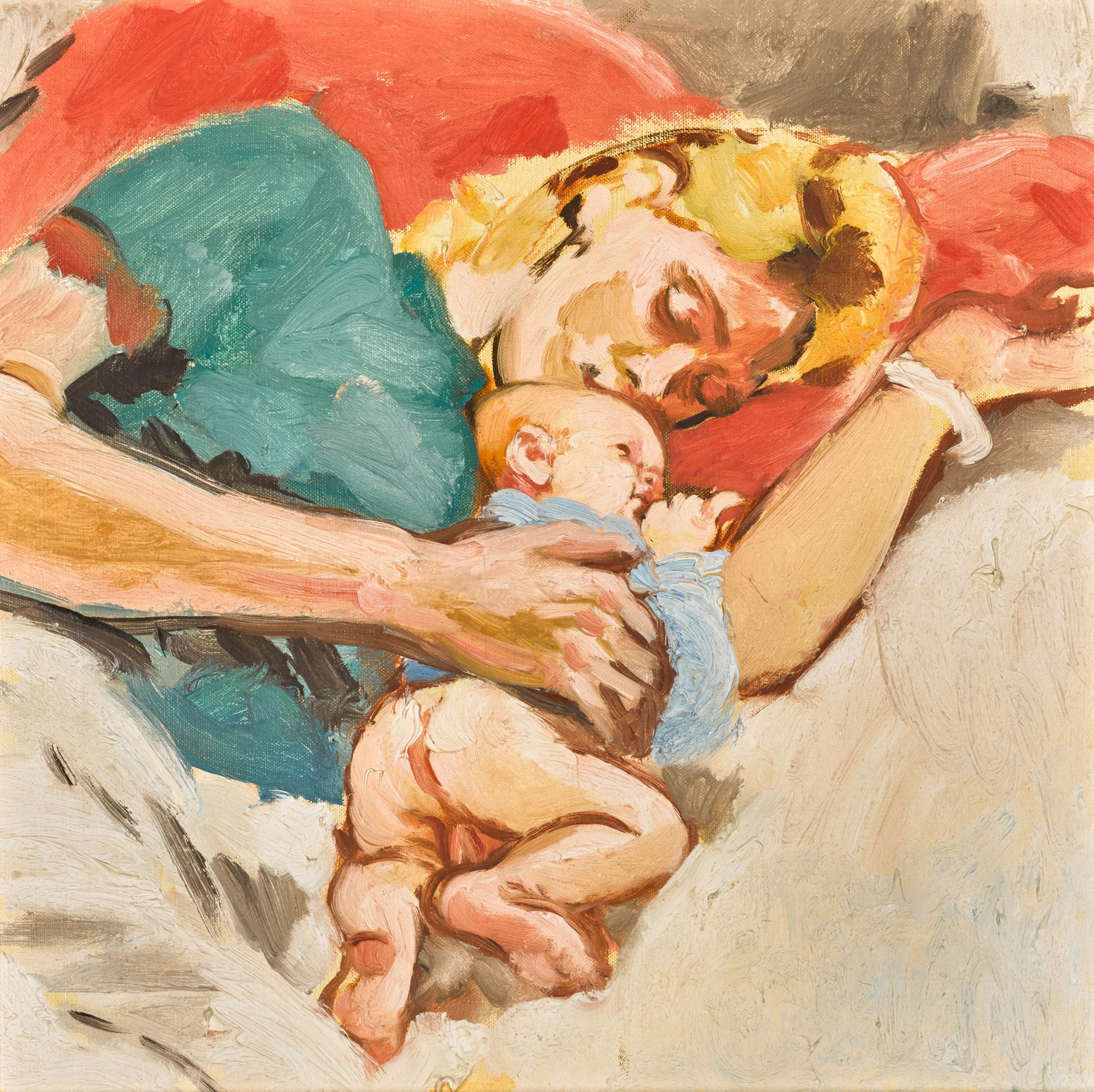 Charlotte and her Baby; Mars Asleep