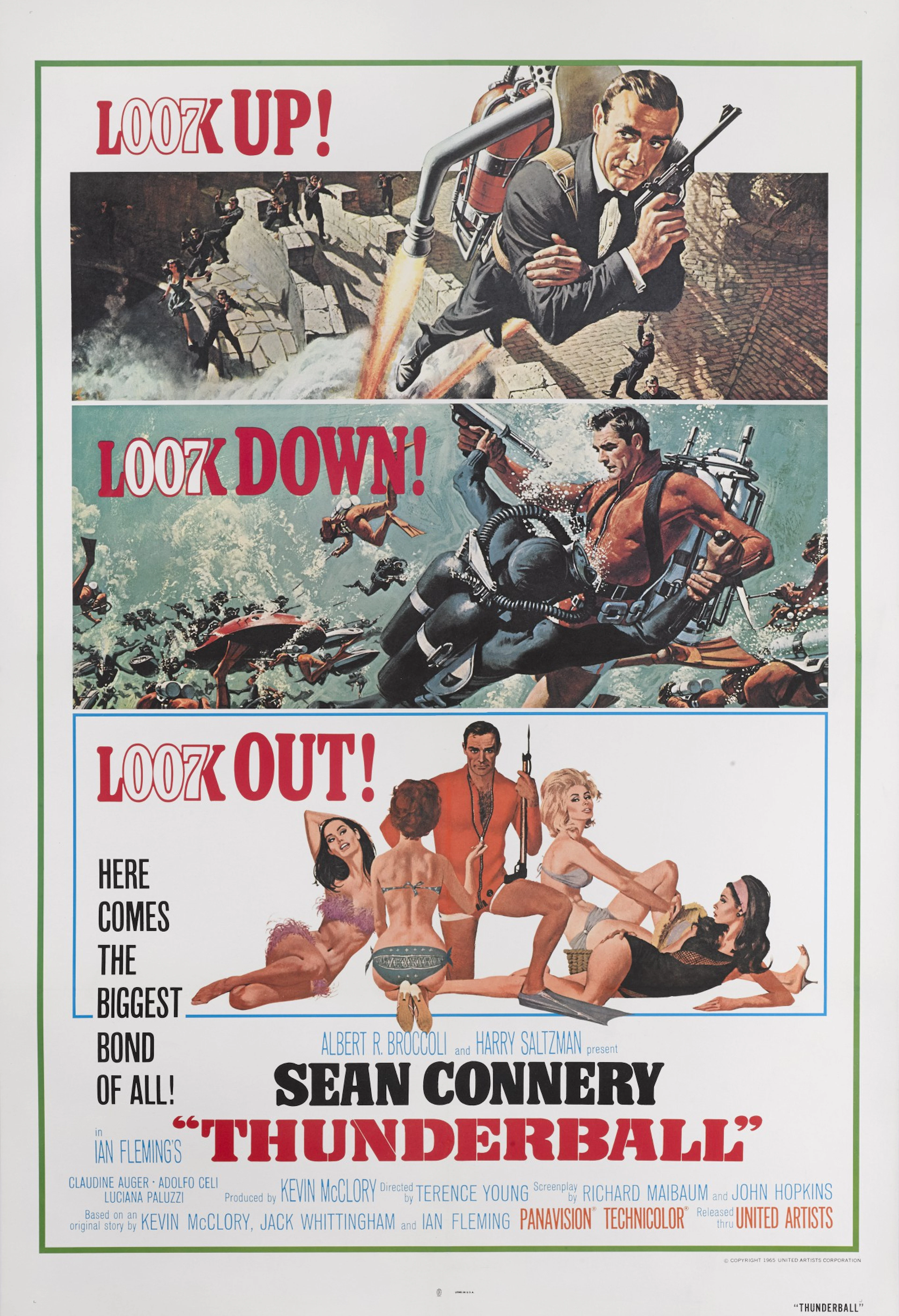 Thunderball (1965), poster, US, re-release (1980)