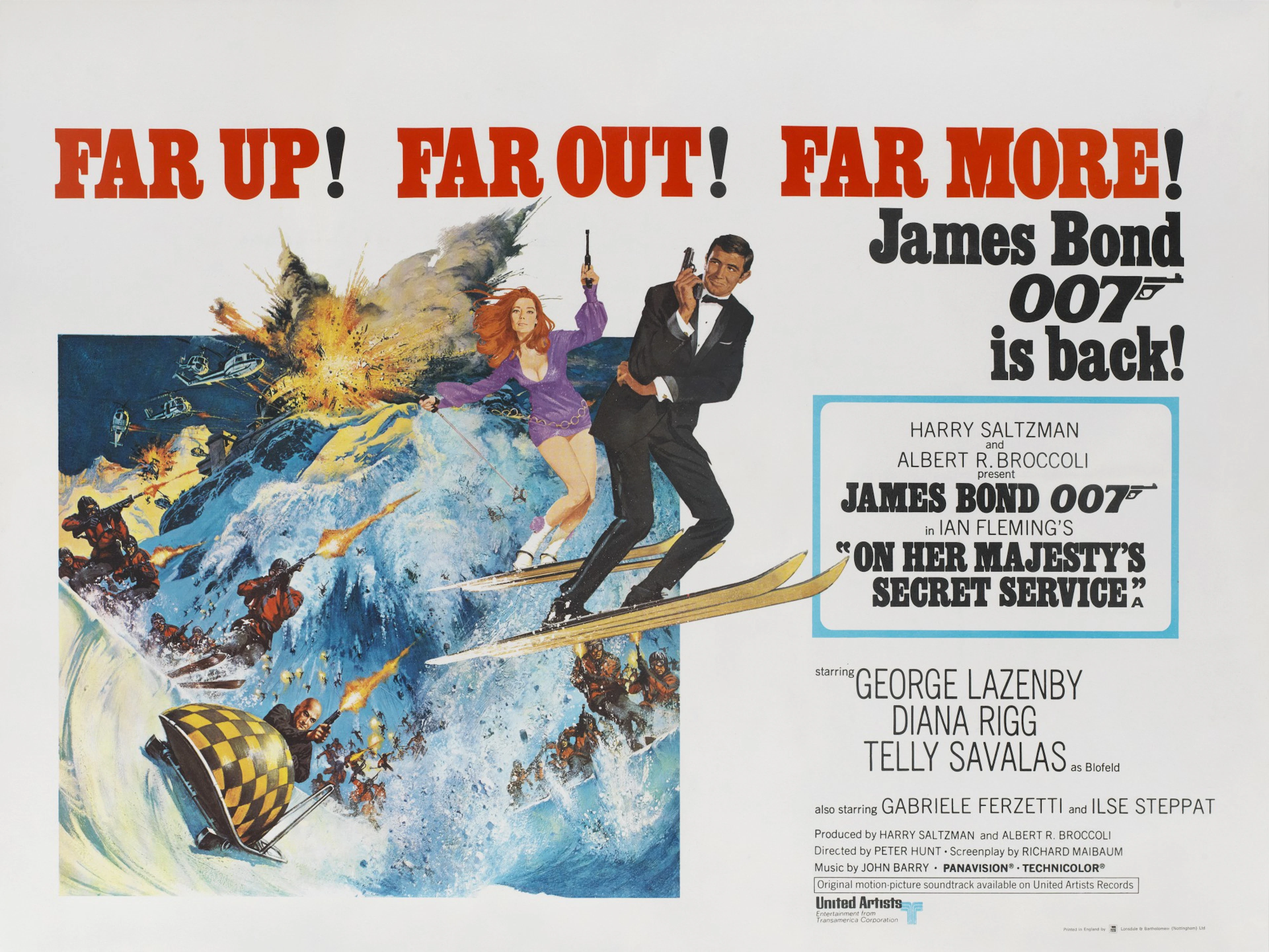 On Her Majesty's Secret Service (1969), poster, British