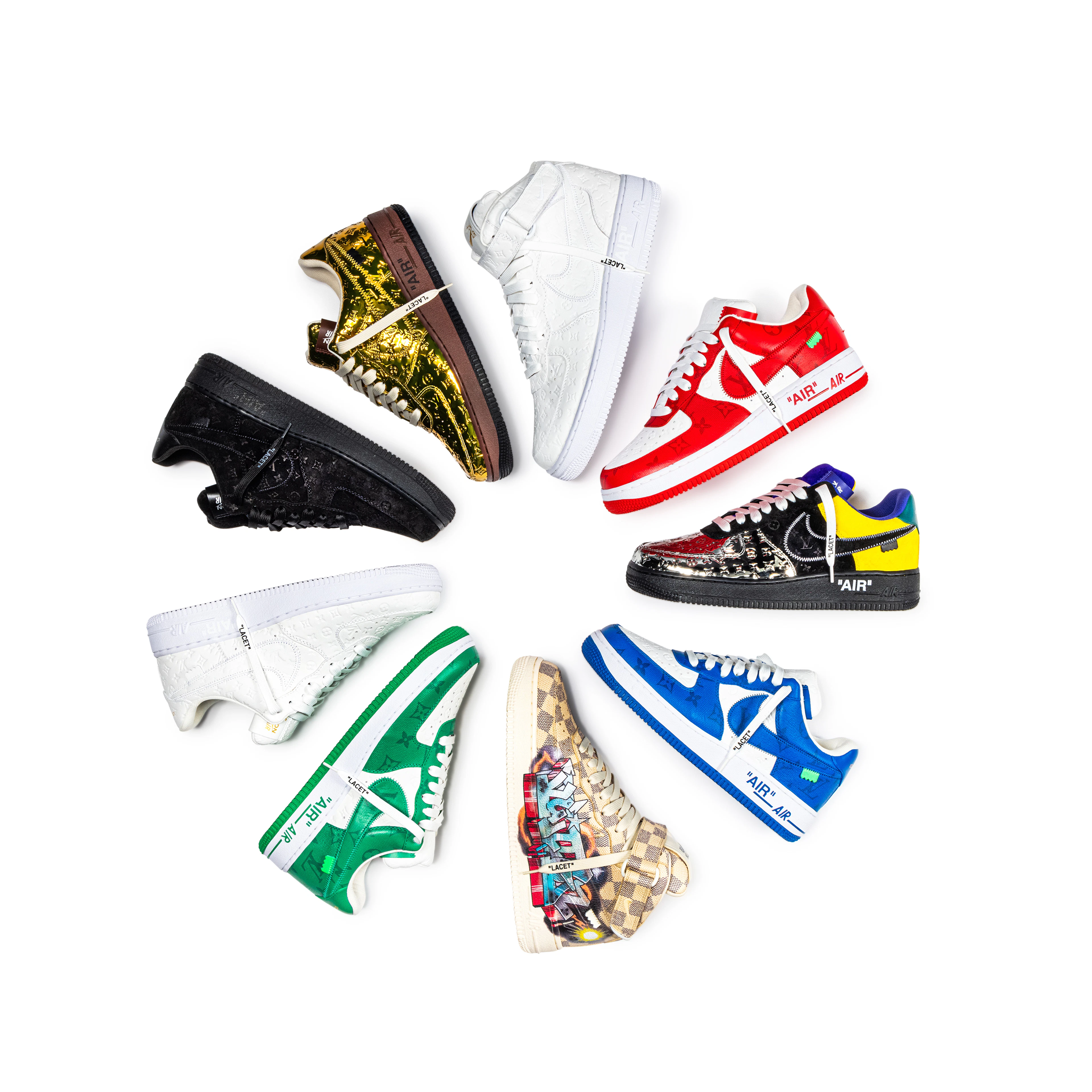 Ike x Louis Vuitton 'Air Force 1' Full Collectio