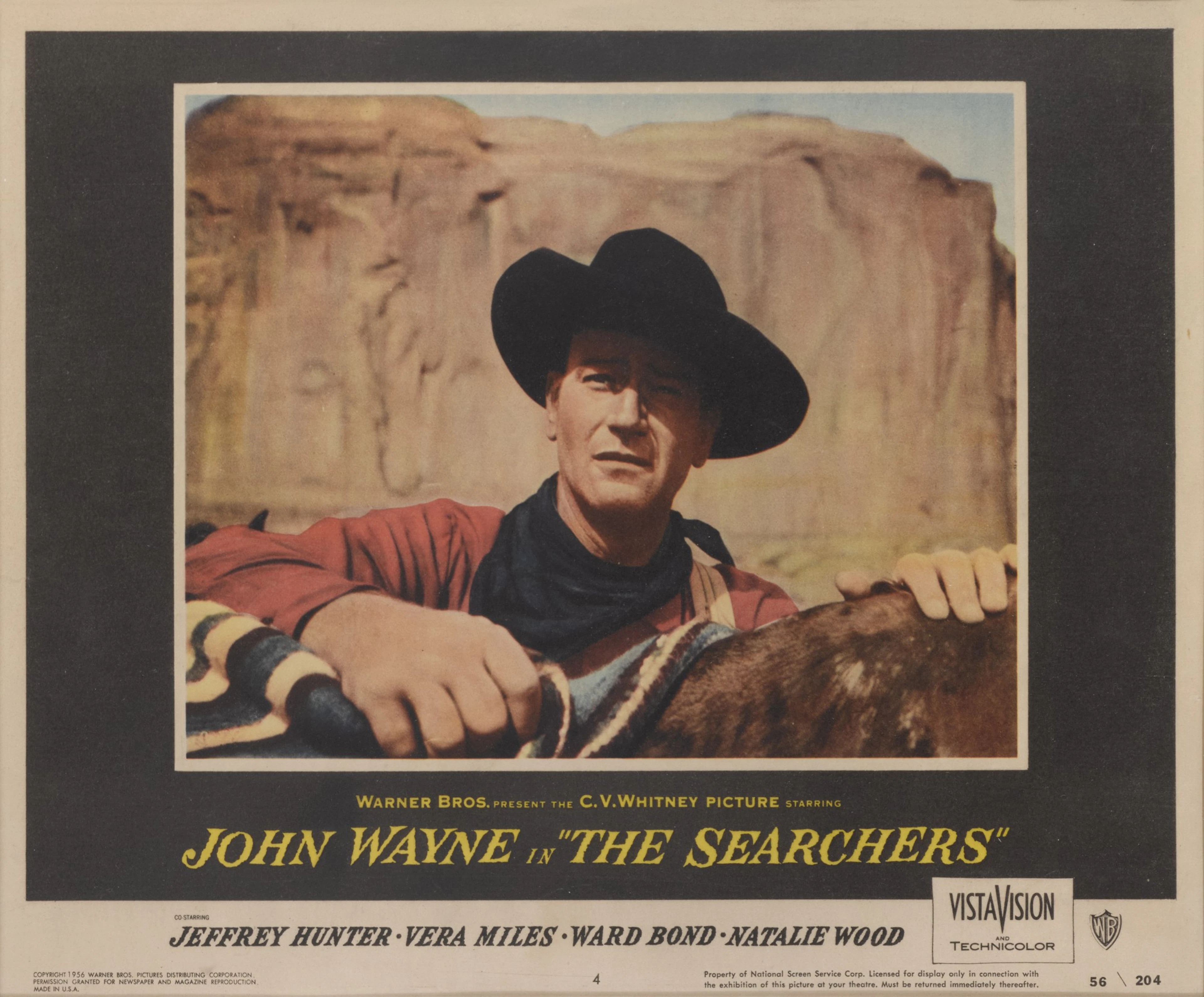 The Searchers (1956), lobby card number 4, US
