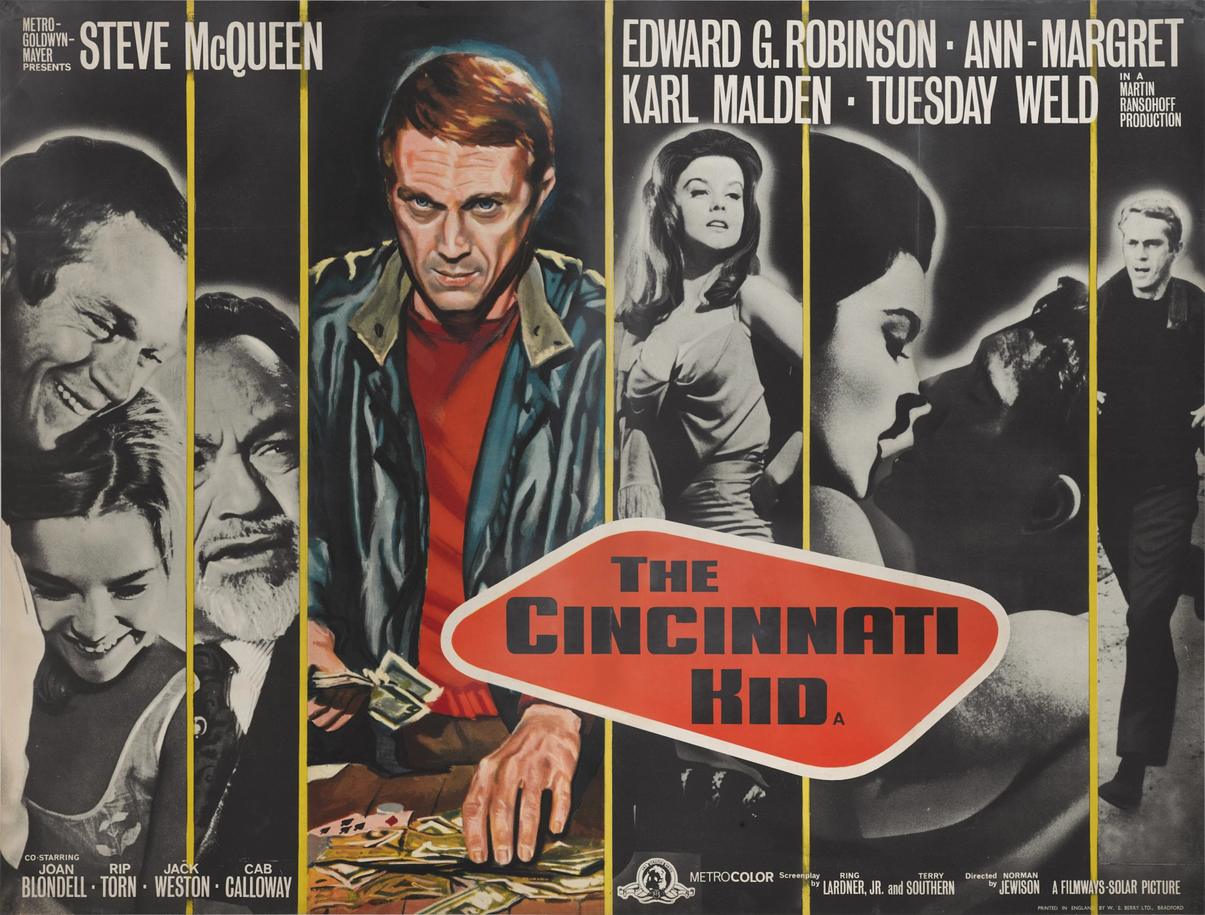 The Cincinnati Kid (1965), poster, British