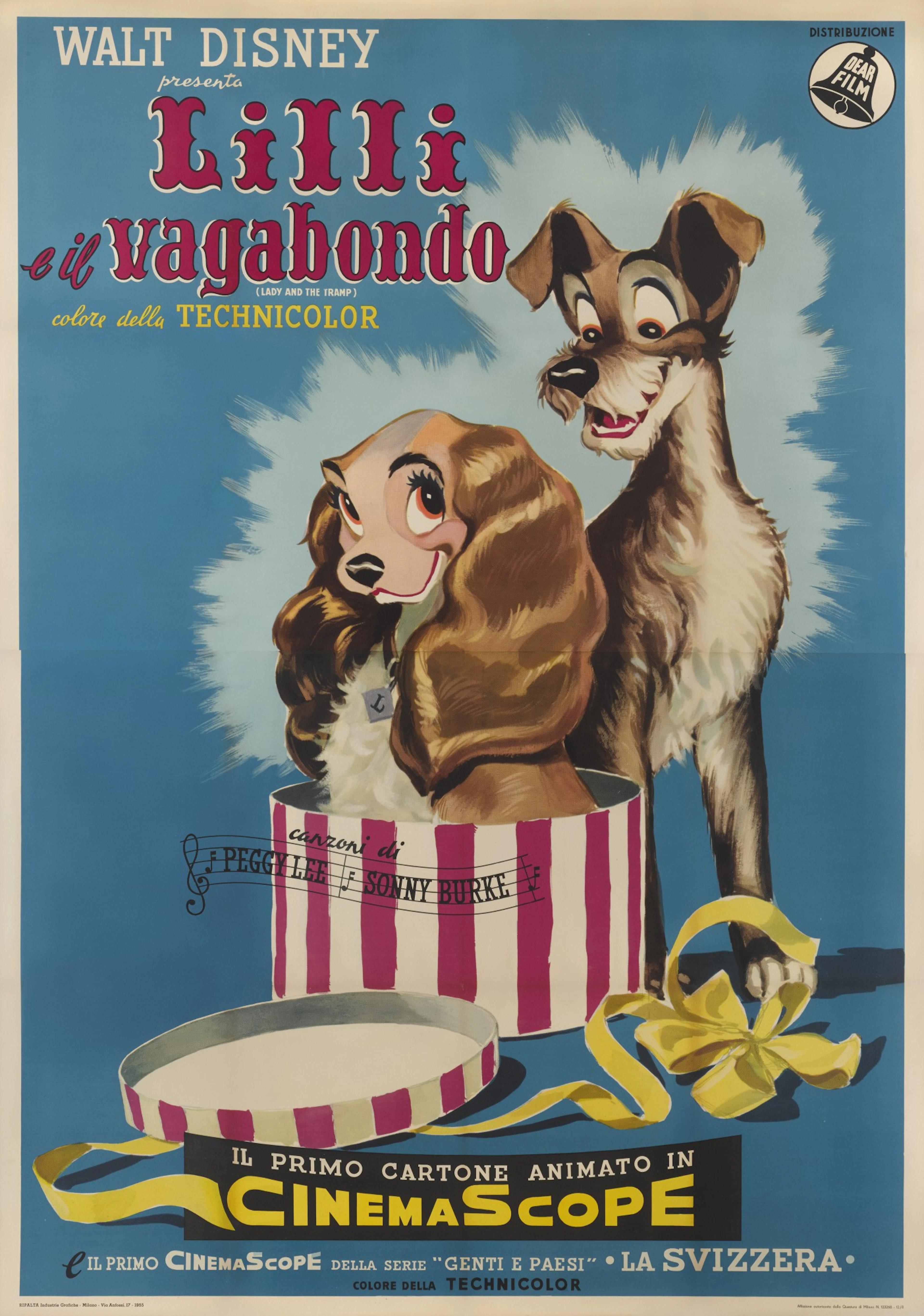 Lady and the Tramp/ Lili e il Vagabondo (1955), poster, Italia