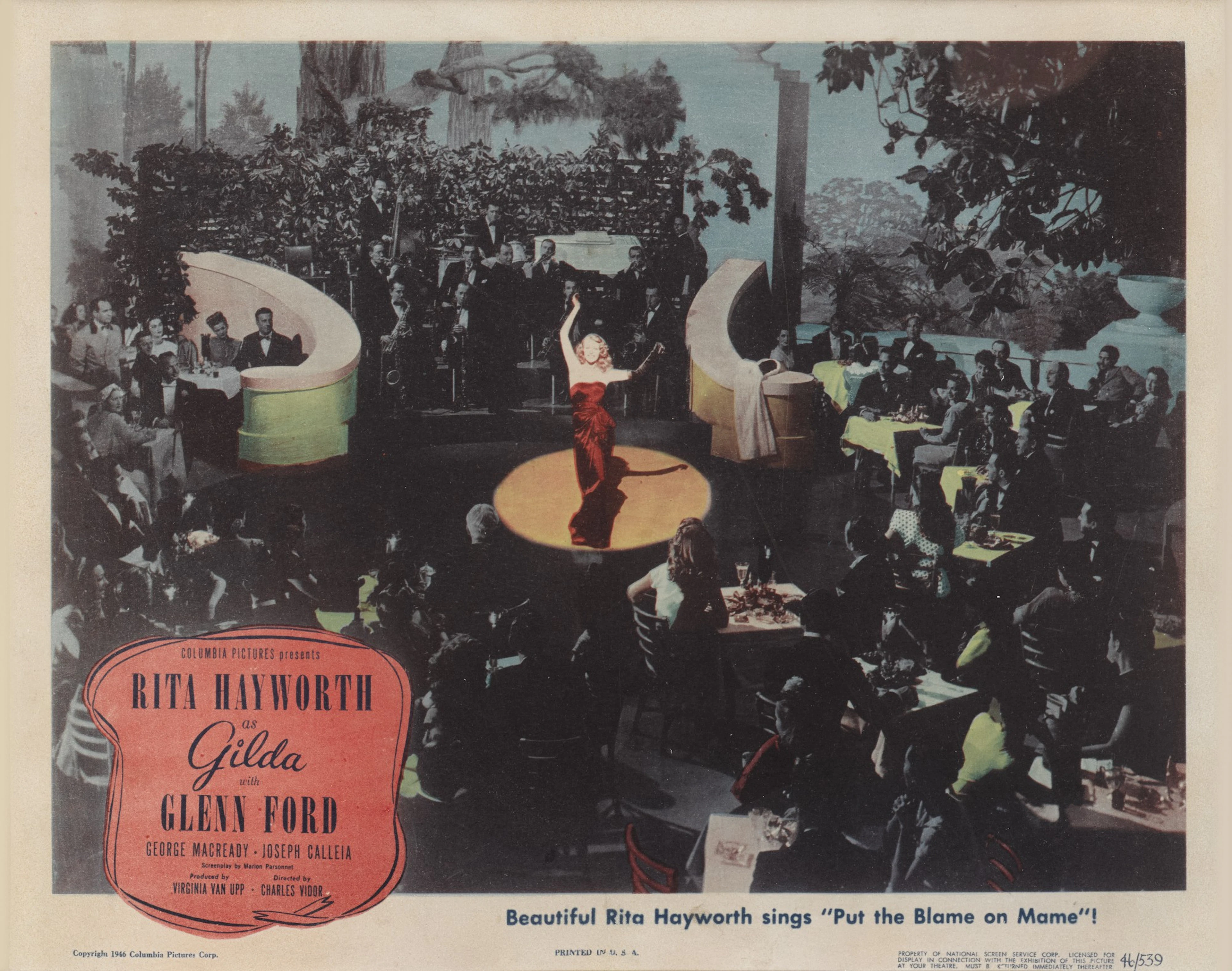 Gilda (1946), lobby card, US