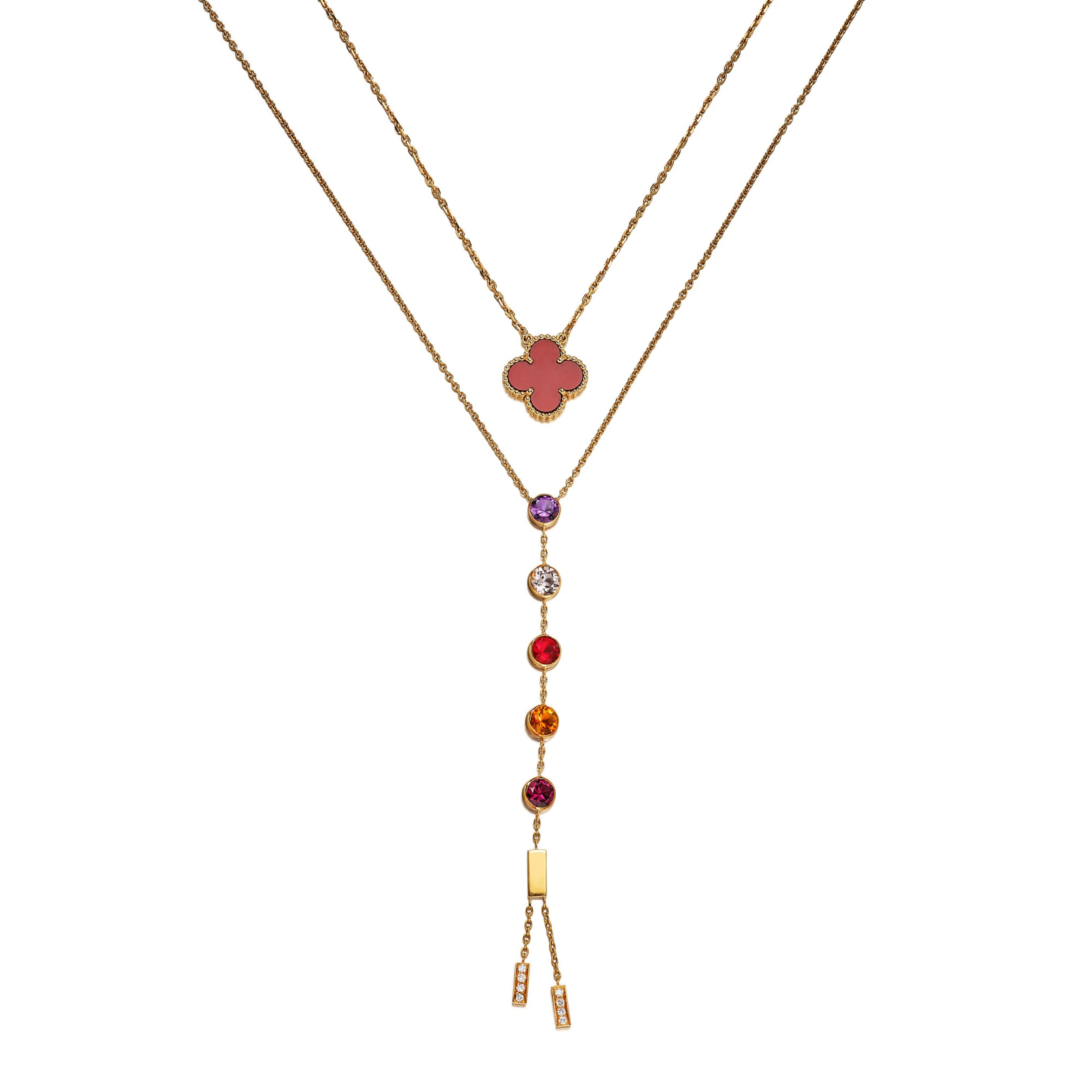Van Cleef & Arpels and Chaumet | Two Gem Set Pendent...