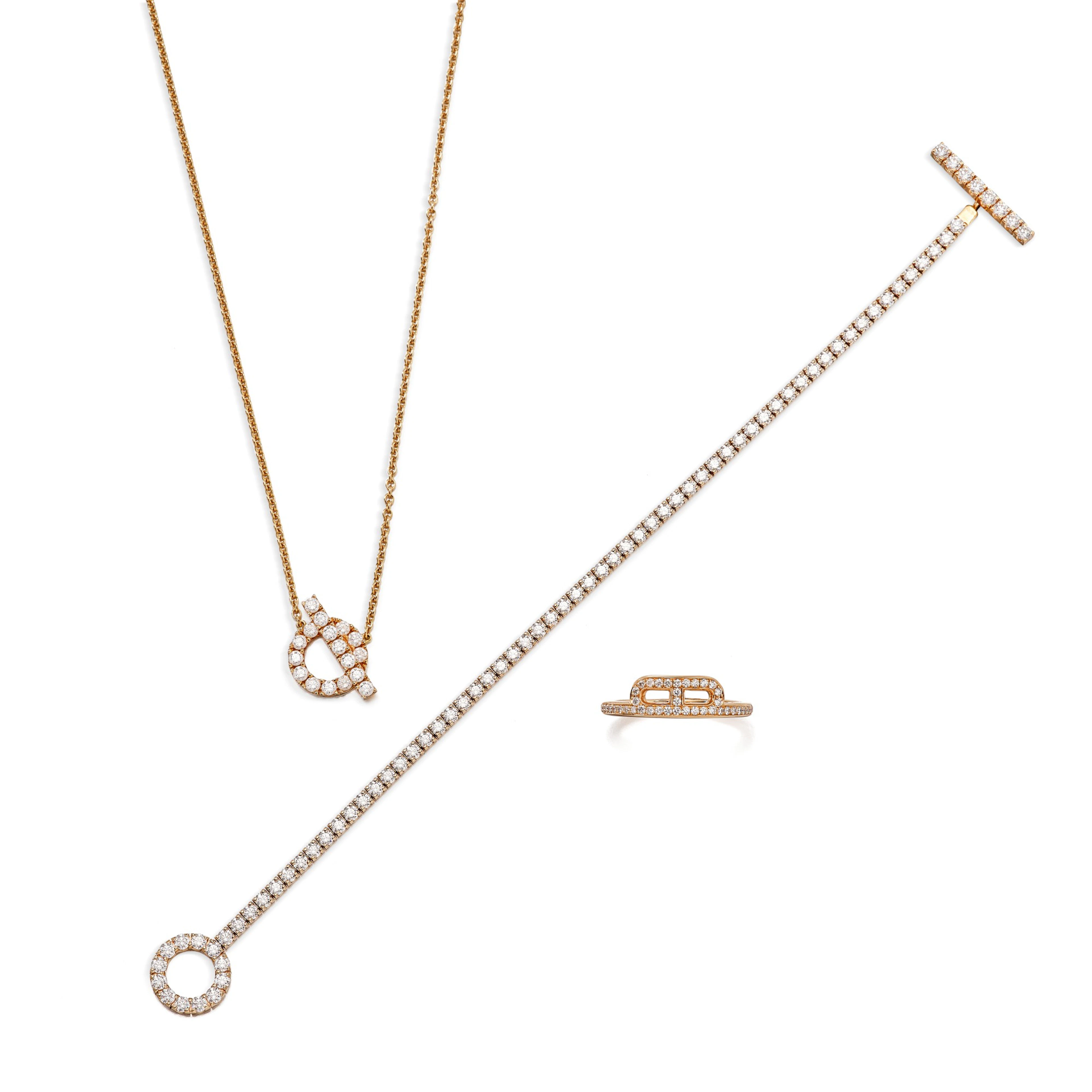 Group of Diamond Jewellery | 愛馬仕 | 鑽石 珠寶首飾一組