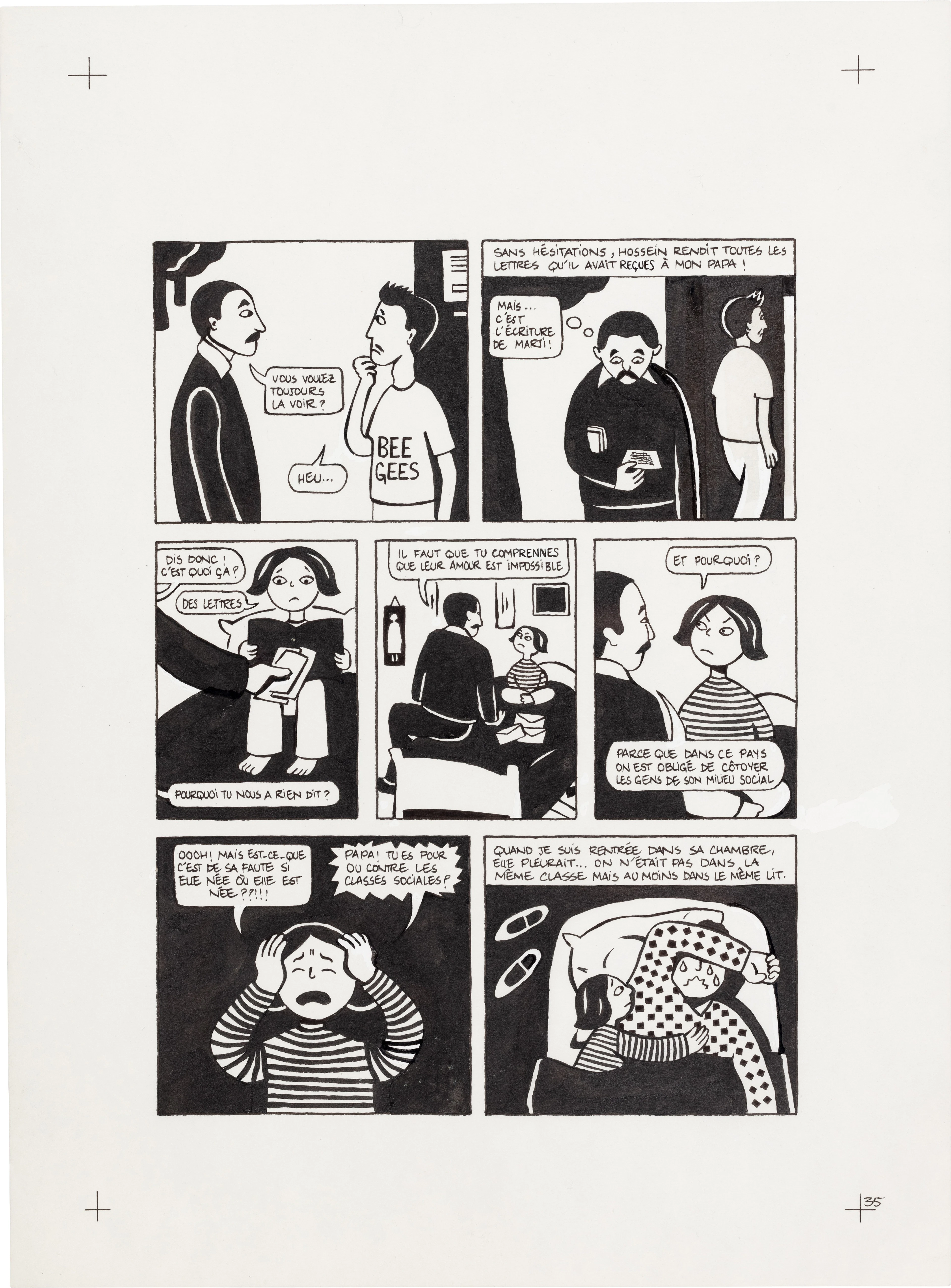 Persepolis (Original Book Art, page 35)