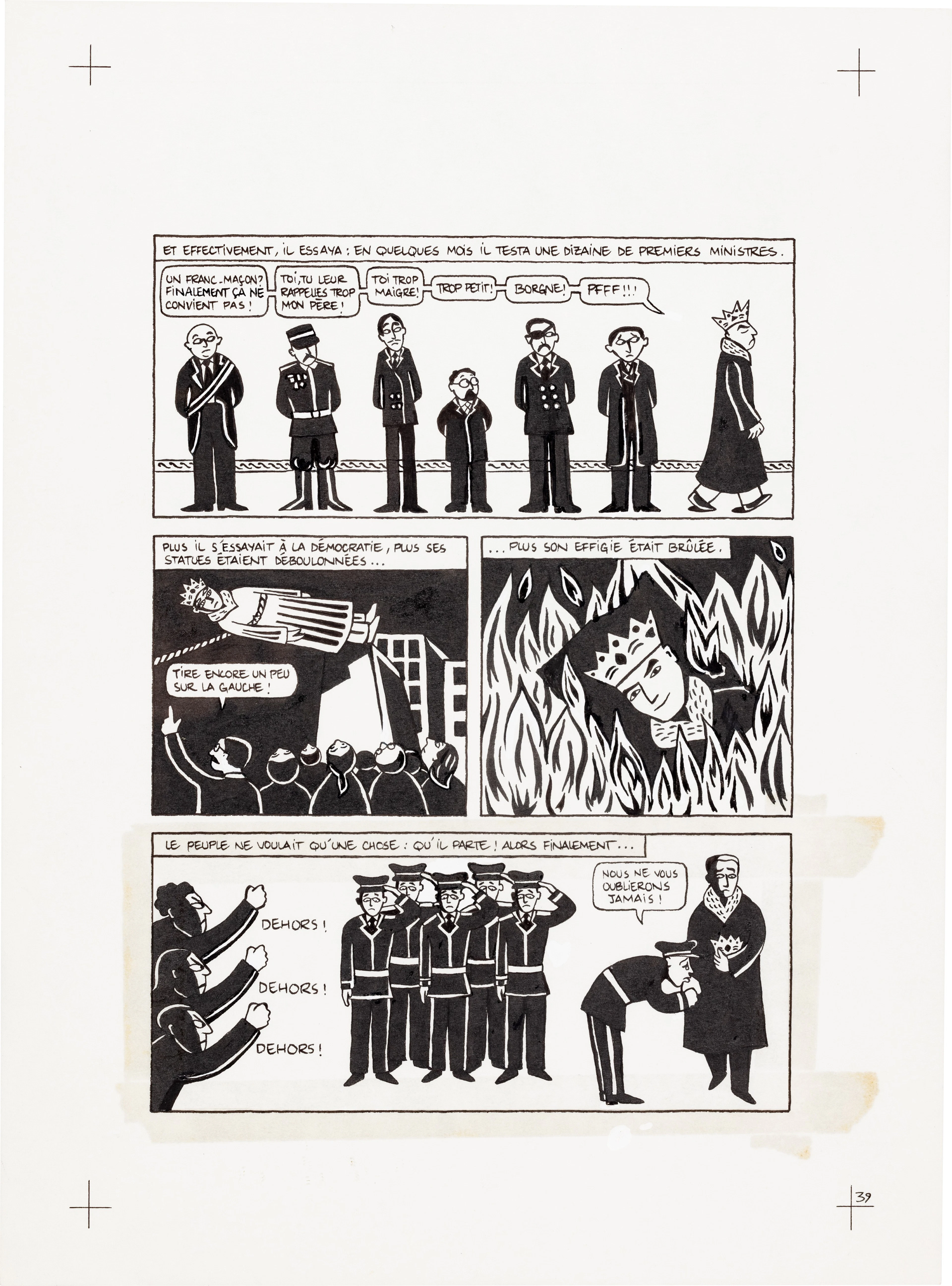 Persepolis (Original Book Art, page 39)