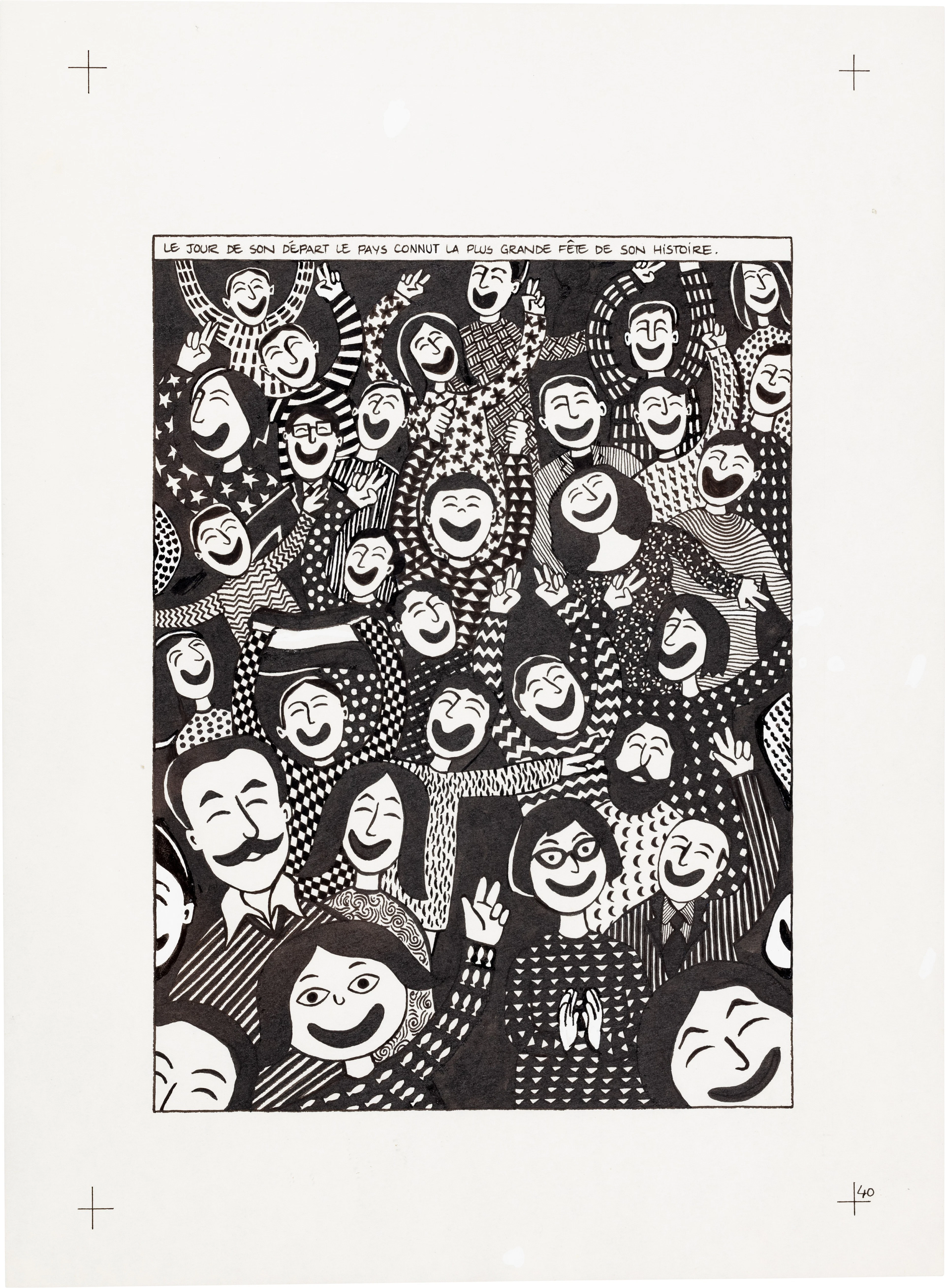 Persepolis (Original Book Art, page 40)