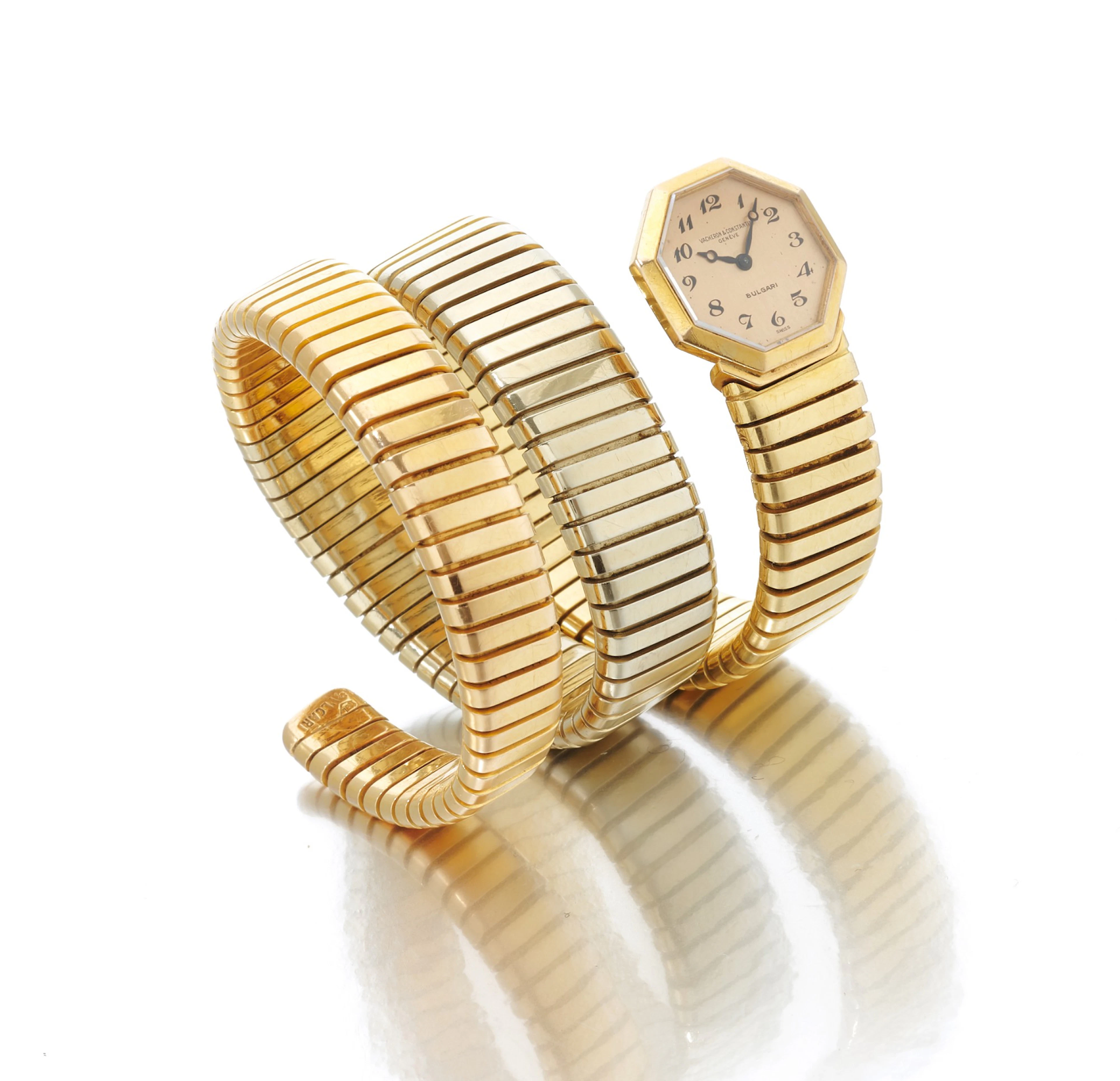 Bulgari, Three color Tubogas wristwatch (Bulgari