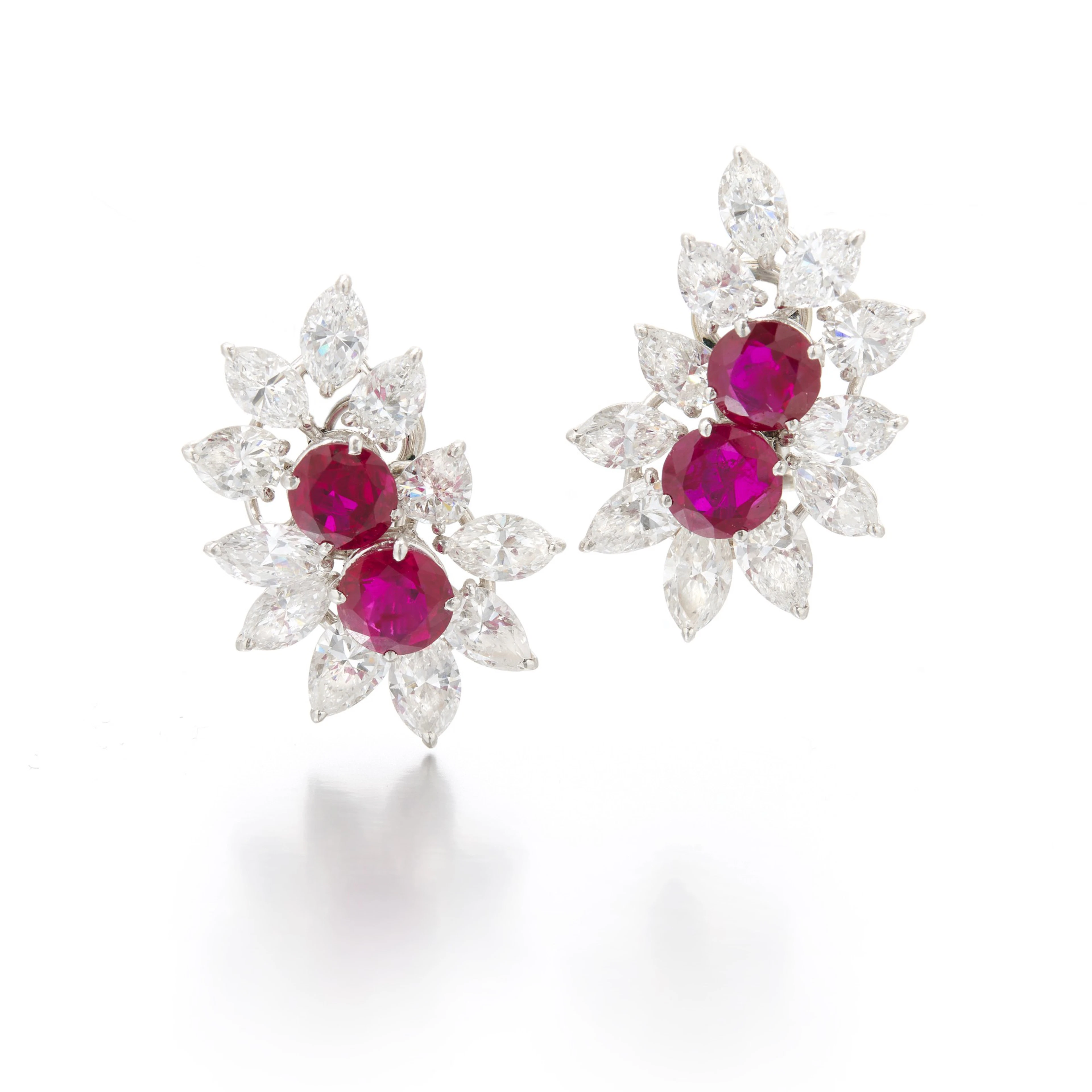 Ruby and diamond earrings (Orecchini in rubini e diamanti)