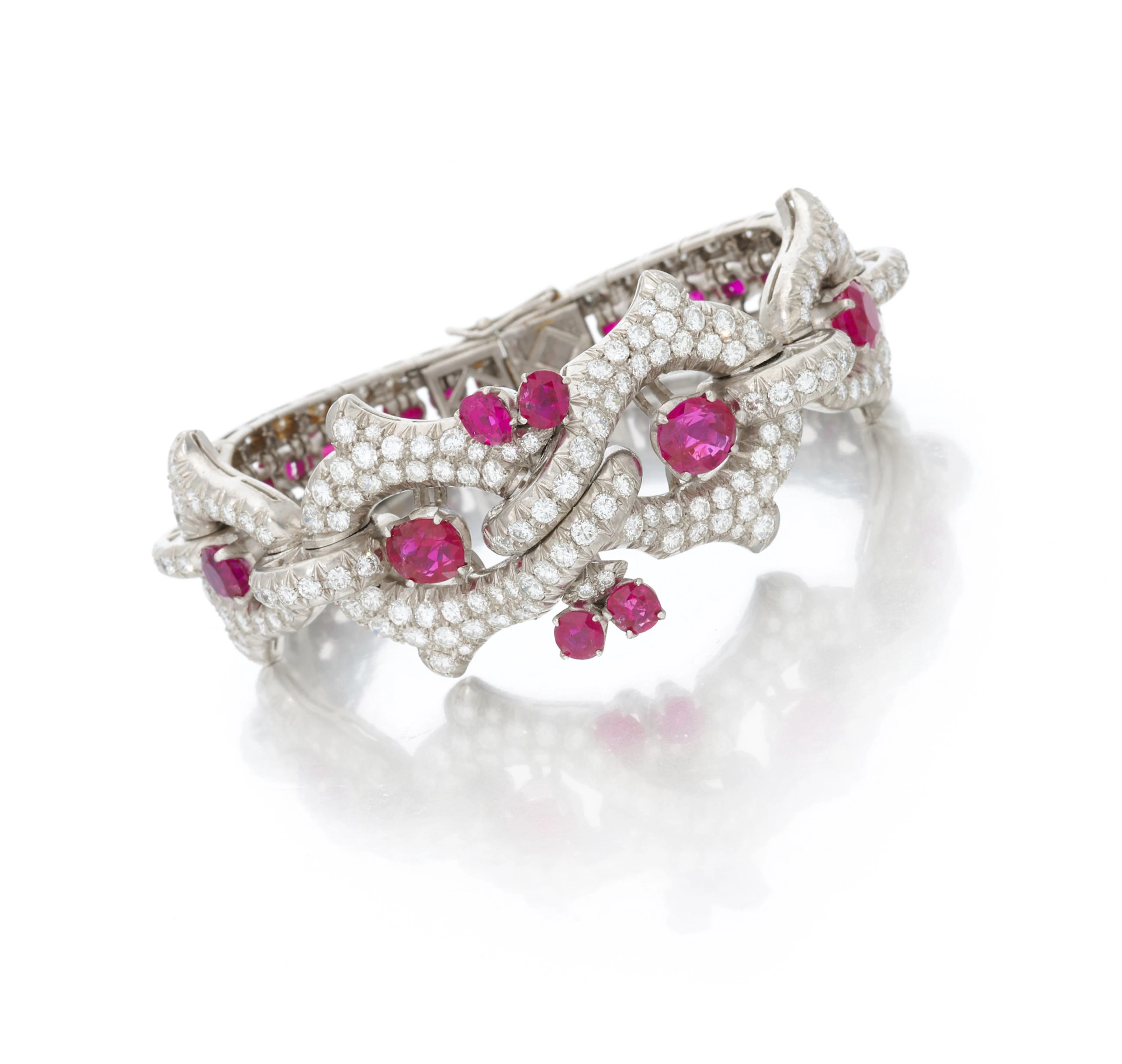 Diamond and ruby bracelet (Bracciale in rubini e diamanti)