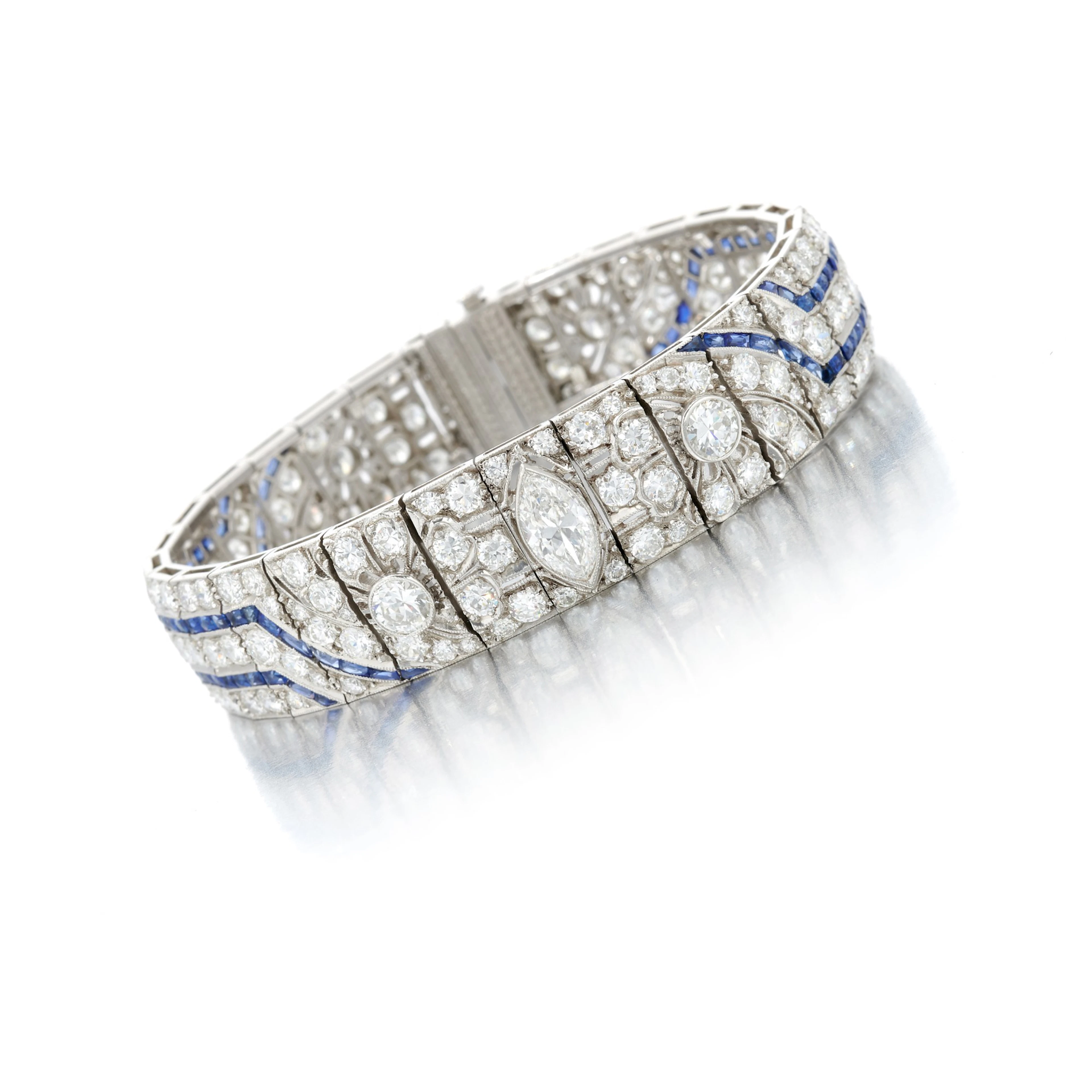 Diamond and sapphire bracelet (Bracciale con diamanti e zaffiri)