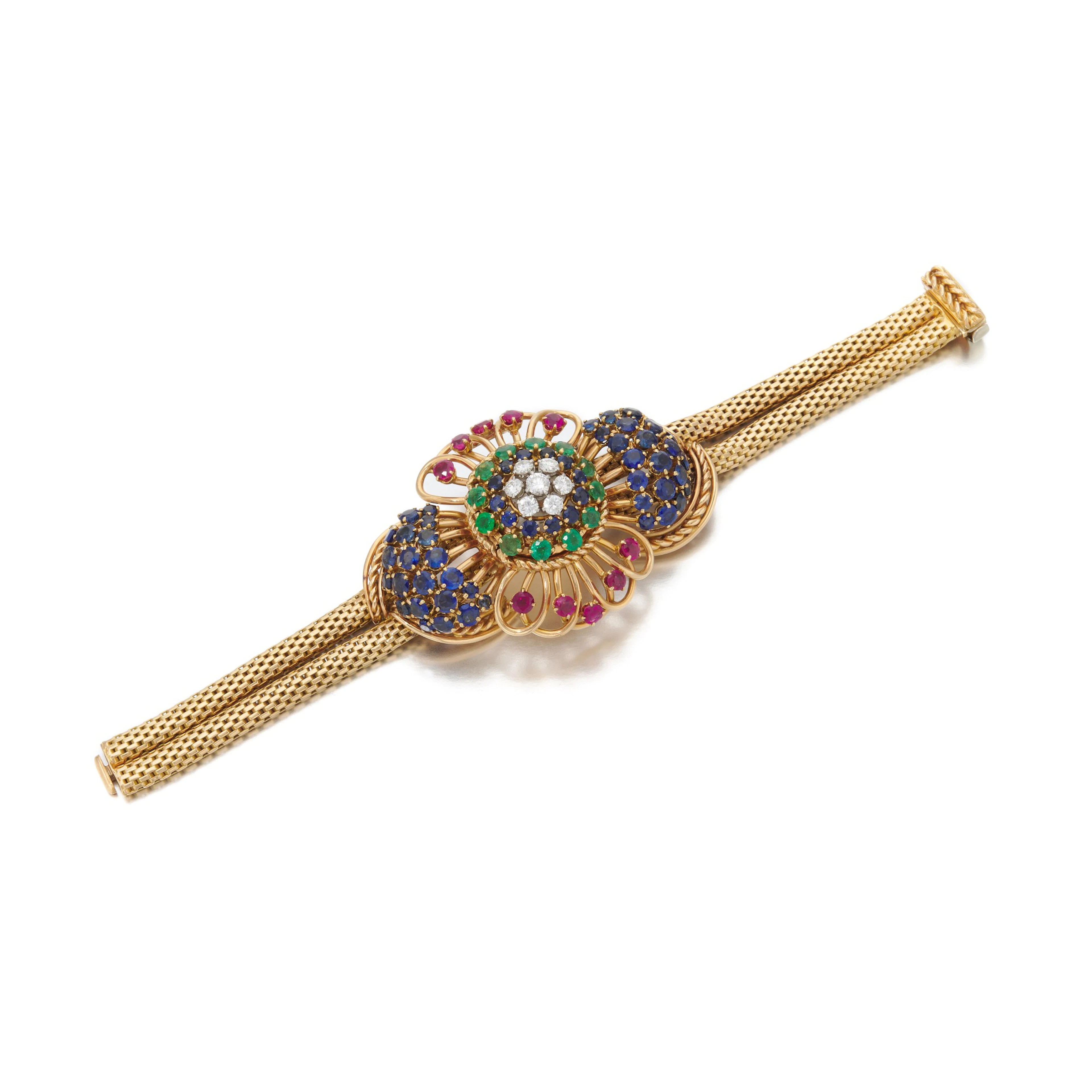 Gubelin, Gem set bracelet/watch (Gubelin, Braccialetto/orologio gem set)