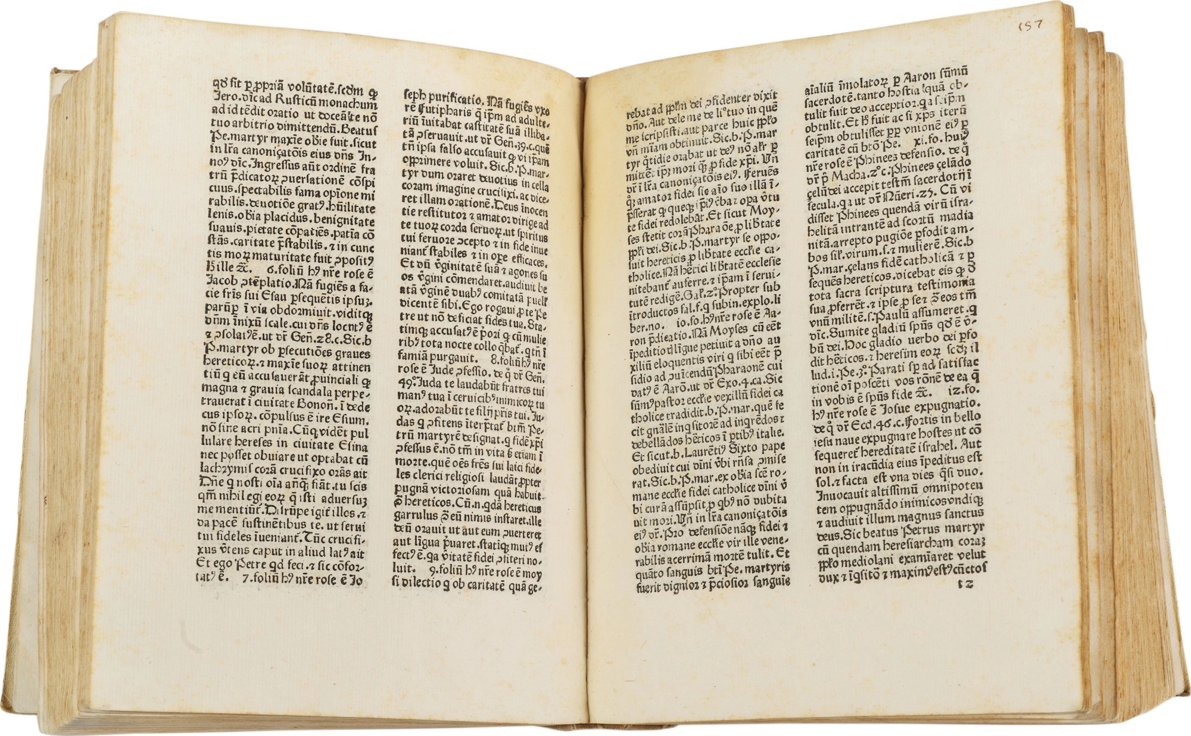 Leonardus de Utino, Sermones de sanctis, Vicenza, 1480, old vellum